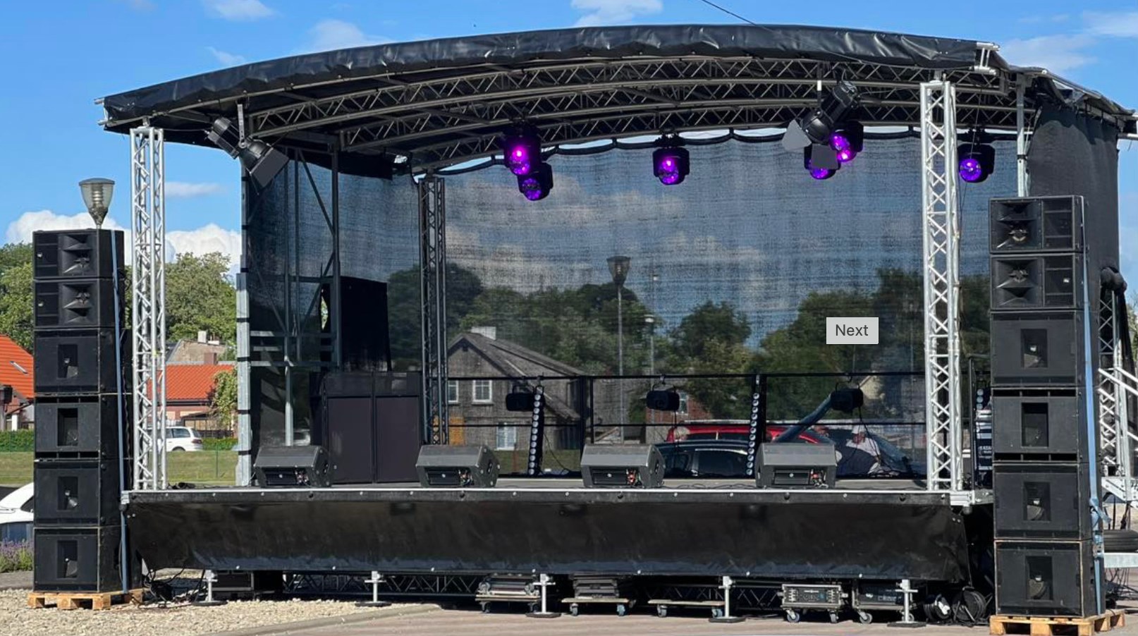 Medusa Live Limited Facebook ad: NOW AVAILABLE TO HIRE, MOBILE STAGE & OUTDOOR…