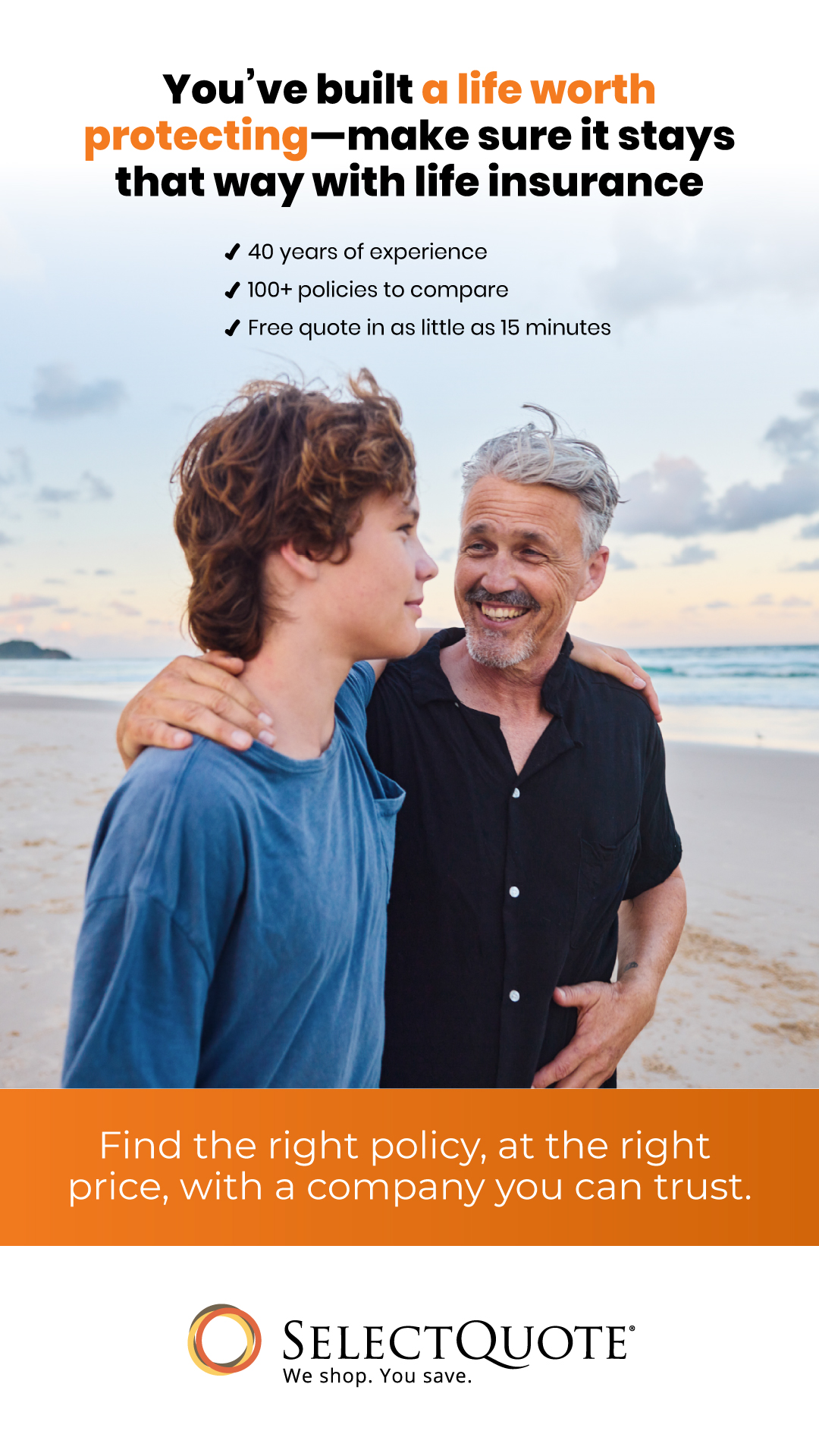 SelectQuote Insurance Services Facebook ad
