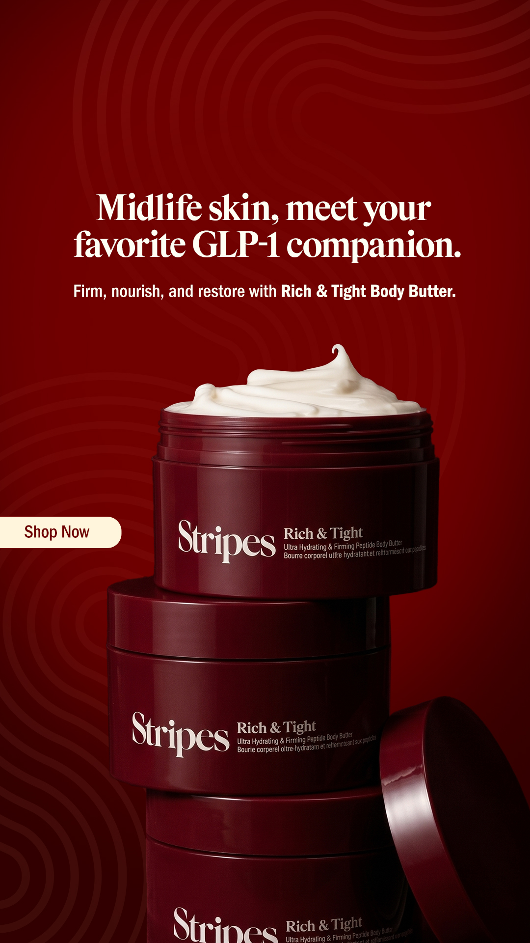Stripes Beauty Facebook ad