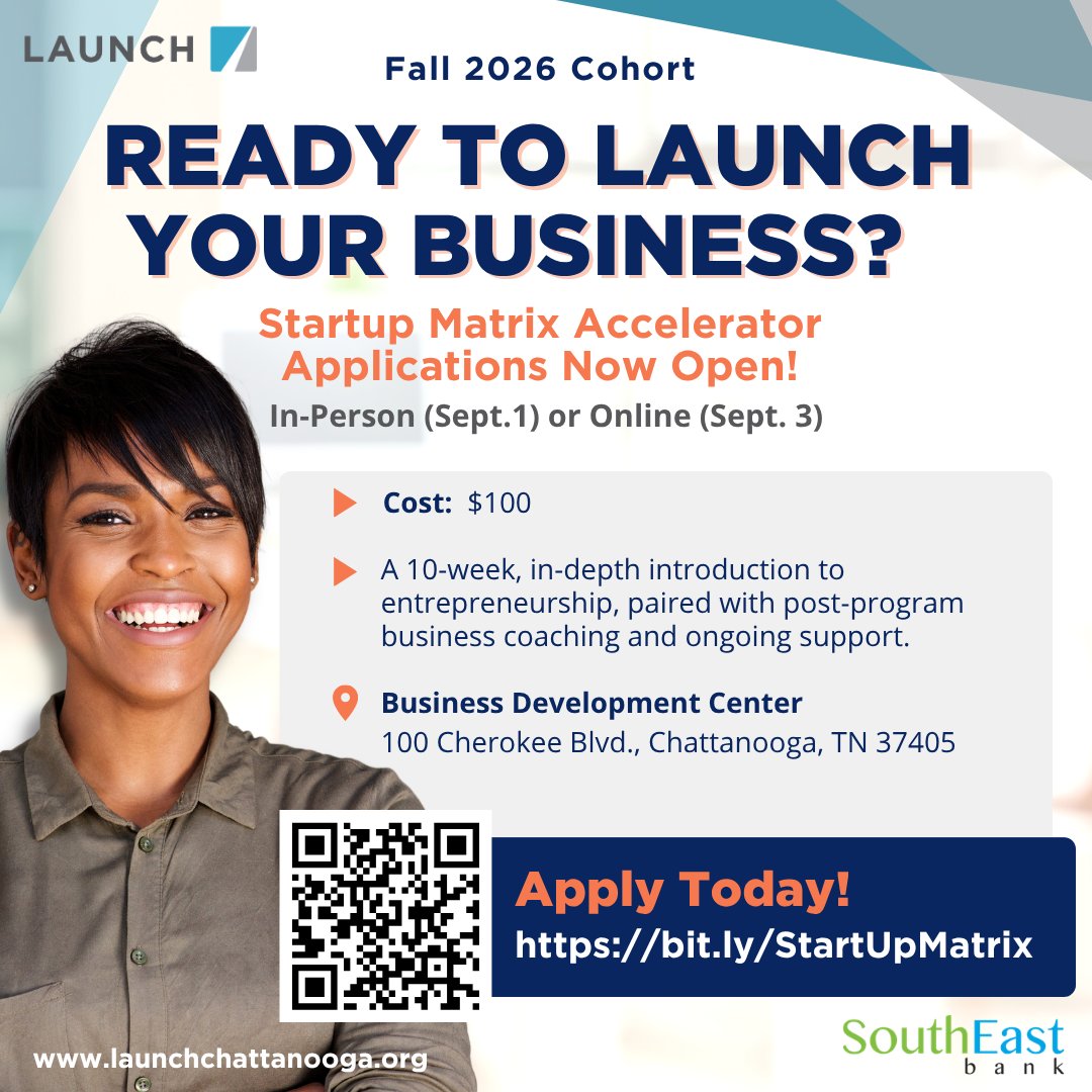 LAUNCH Facebook ad: Business Training & Support | Launch Chattanooga