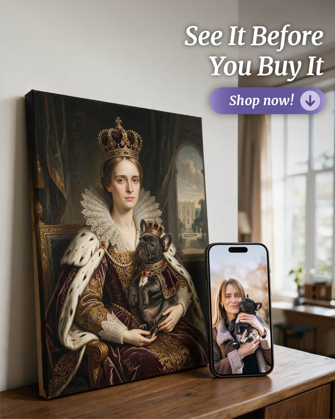 Turn Me Royal Facebook ad