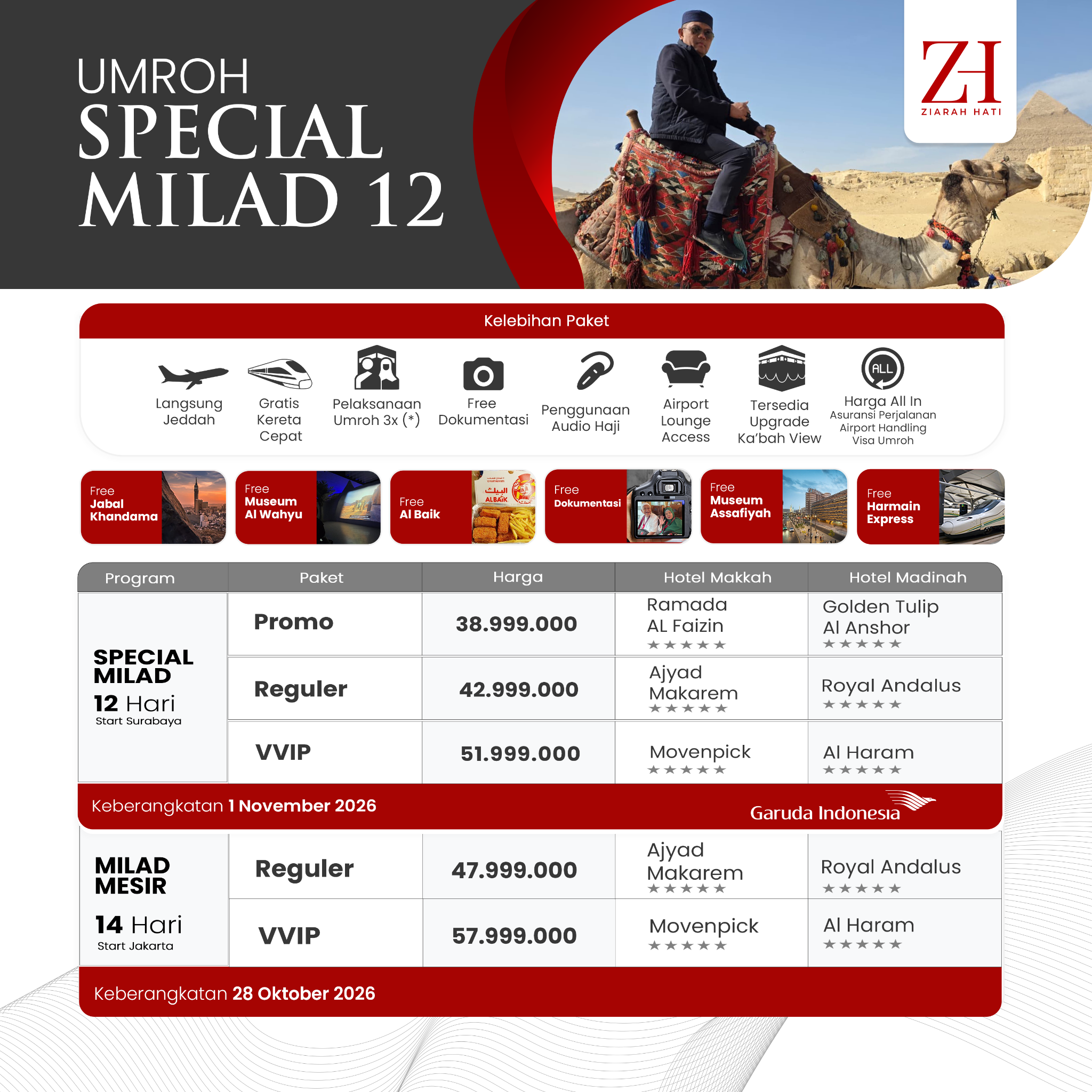 Ziarah Hati Indonesia Umroh & Haji Facebook ad: SEGERA DAPATKAN DISKONNYA.!