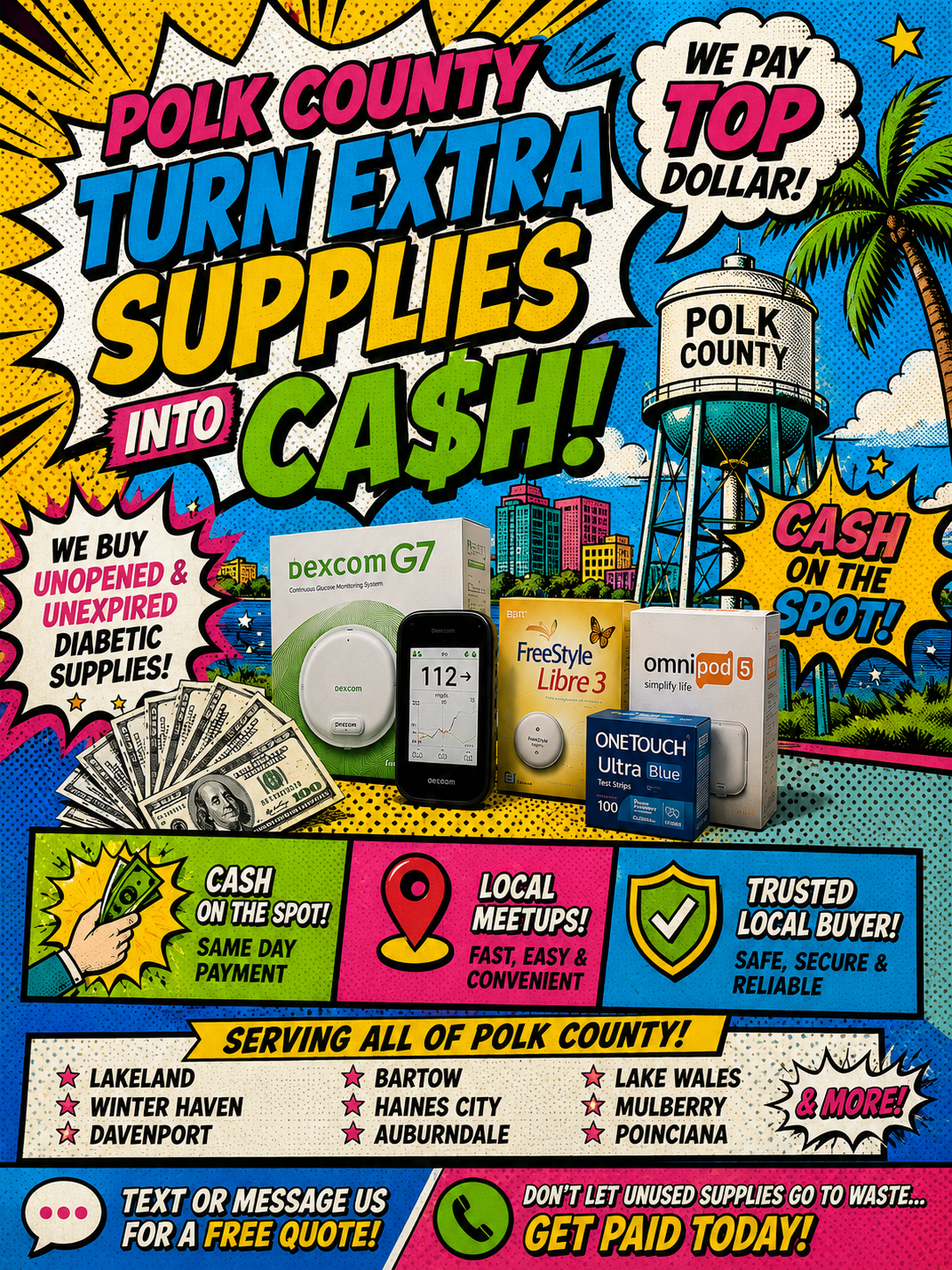 Test Strip Depot- Cash For Diabetic Supplies  Facebook ad