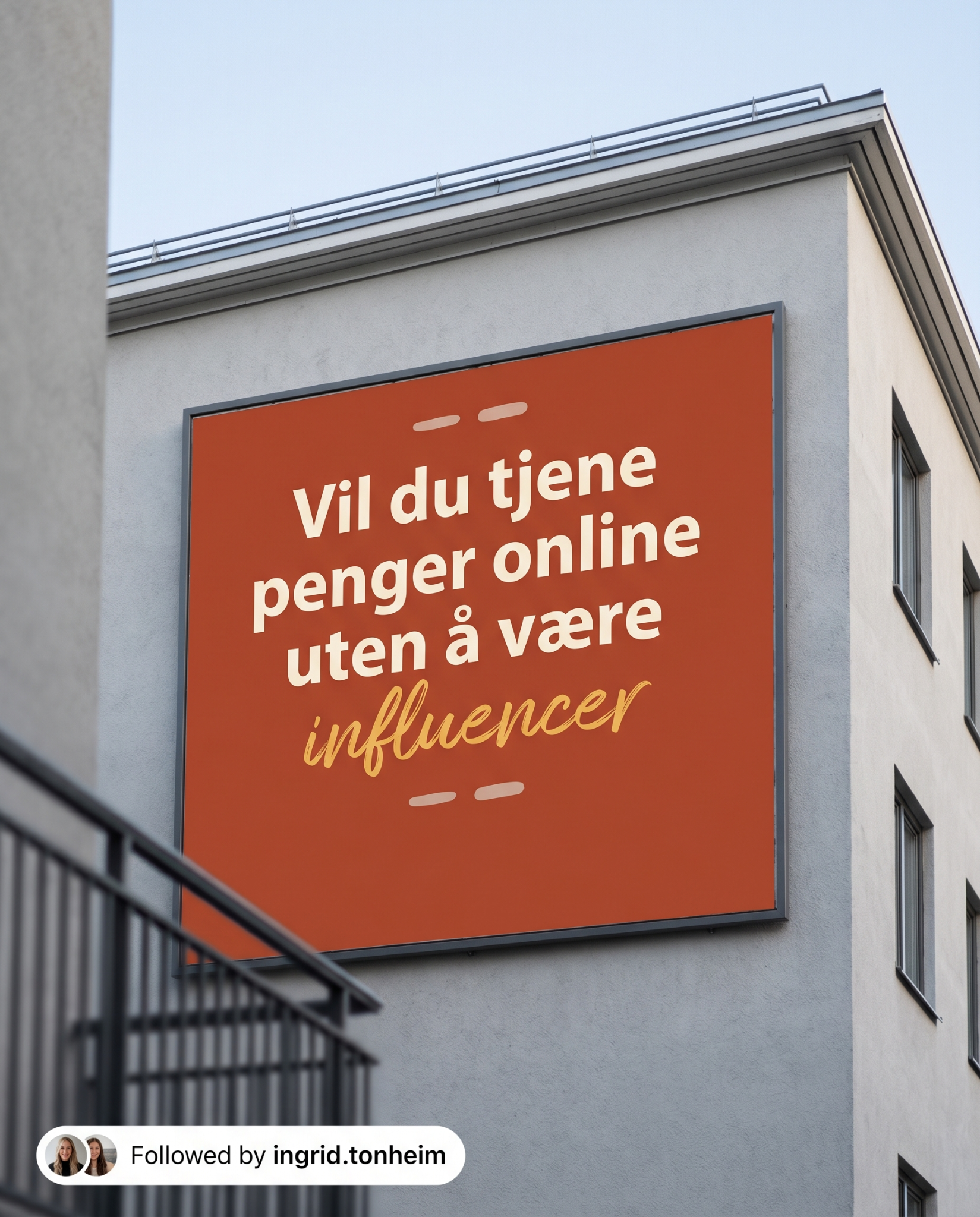 Ingrid Tonheim Facebook ad
