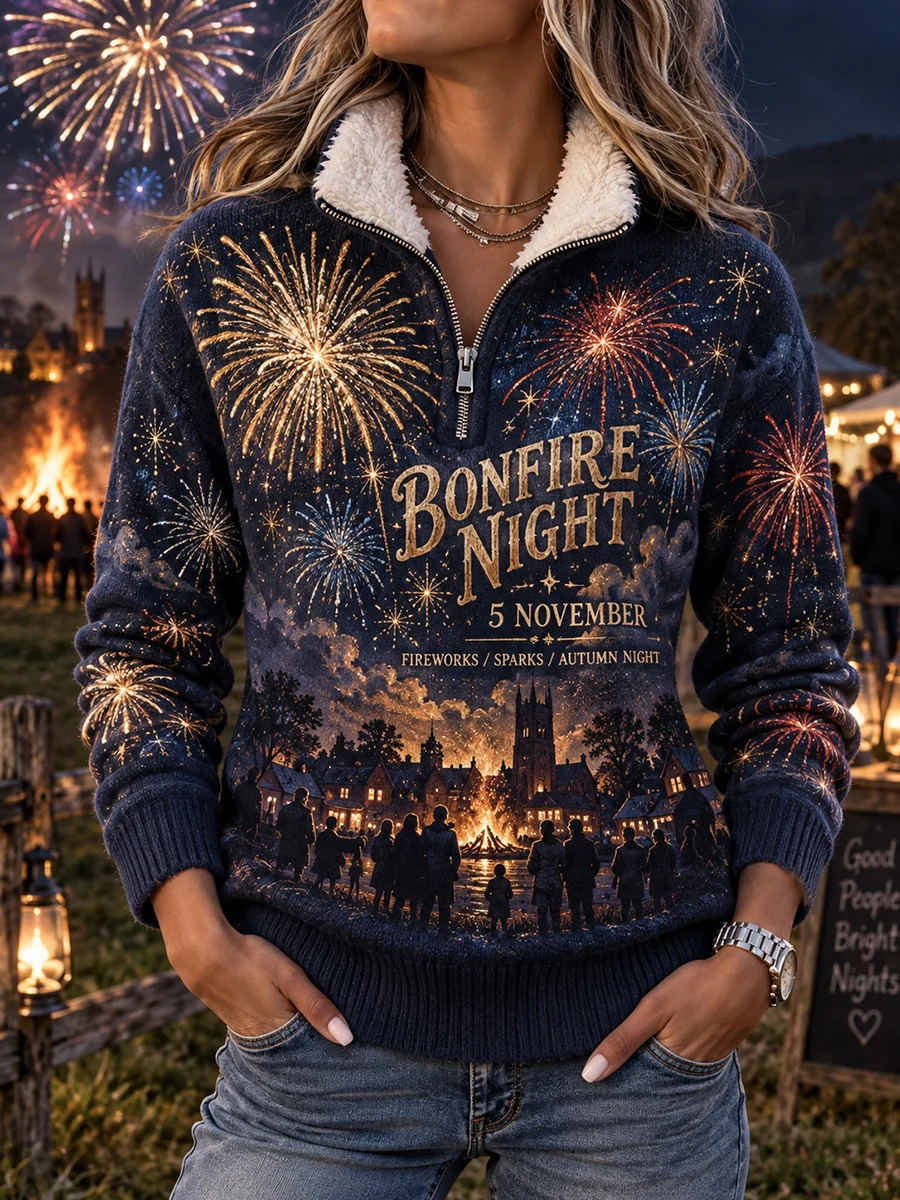 CrownWardrobe.com Facebook ad: Embrace The Warmth Of Bonfire Night