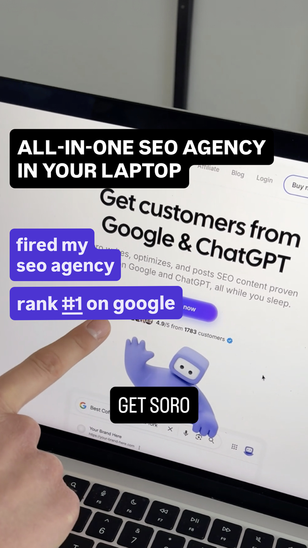 Soro SEO Facebook ad
