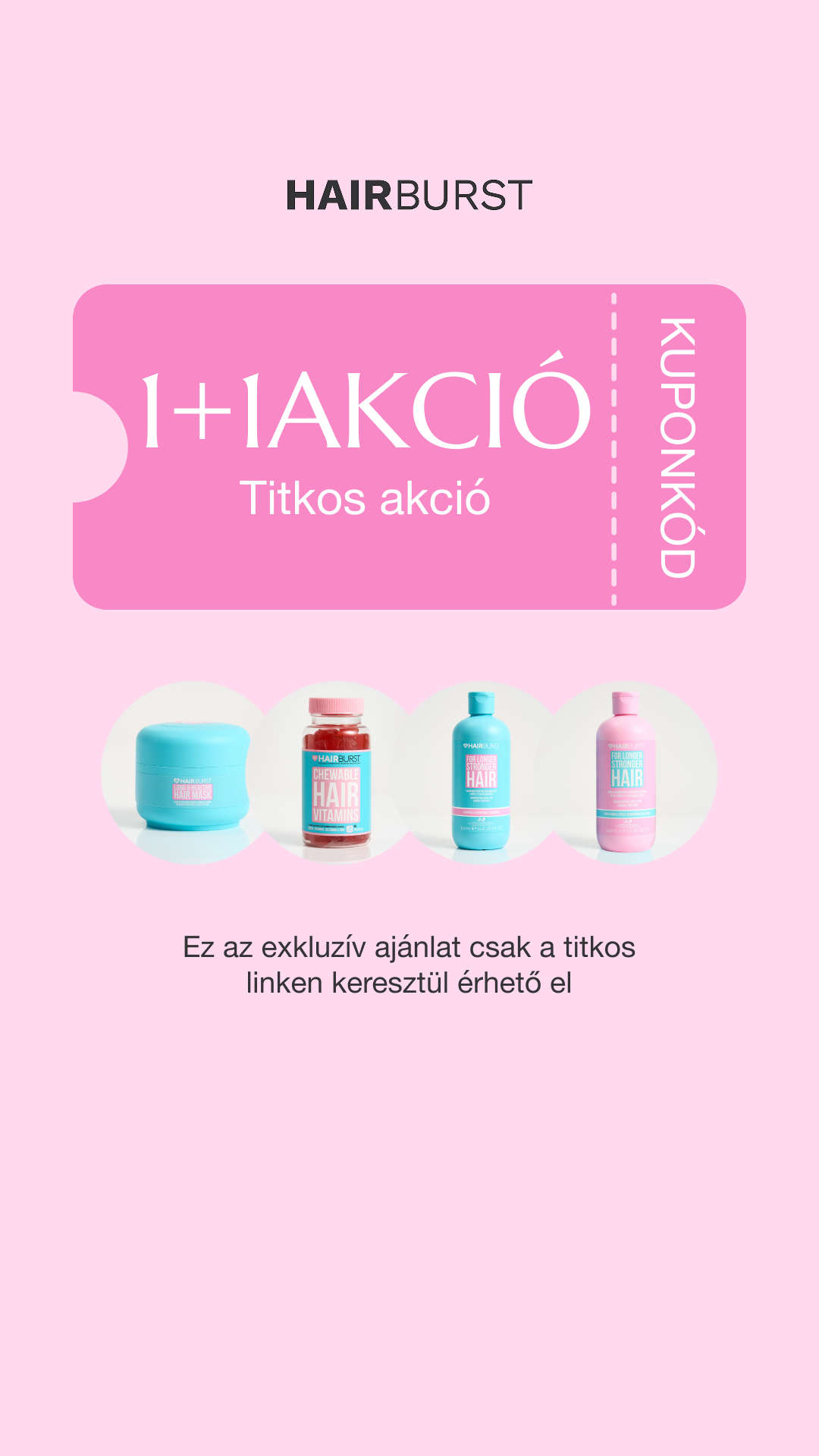 Hairburst Hungary Facebook ad