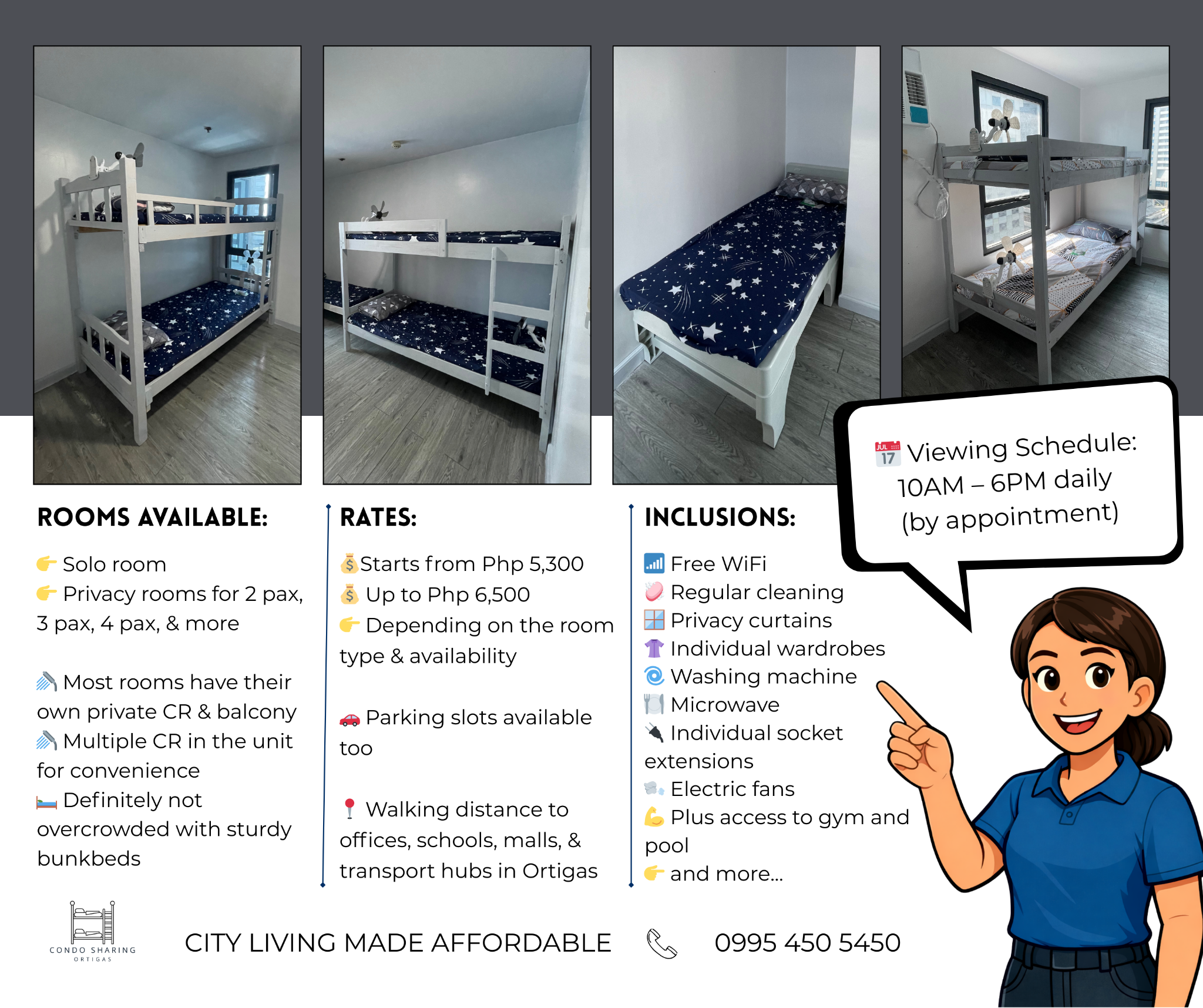 Condo Sharing Ortigas Facebook ad