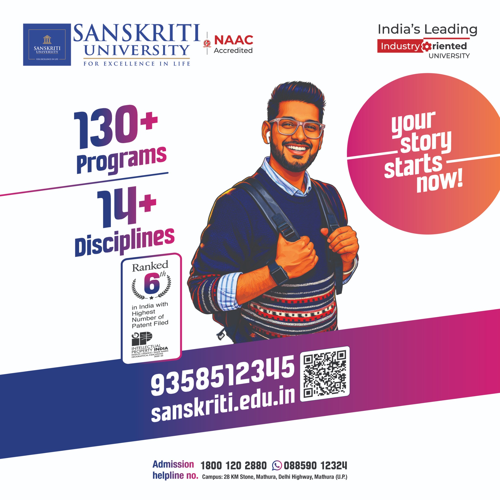 Sanskriti University Facebook ad