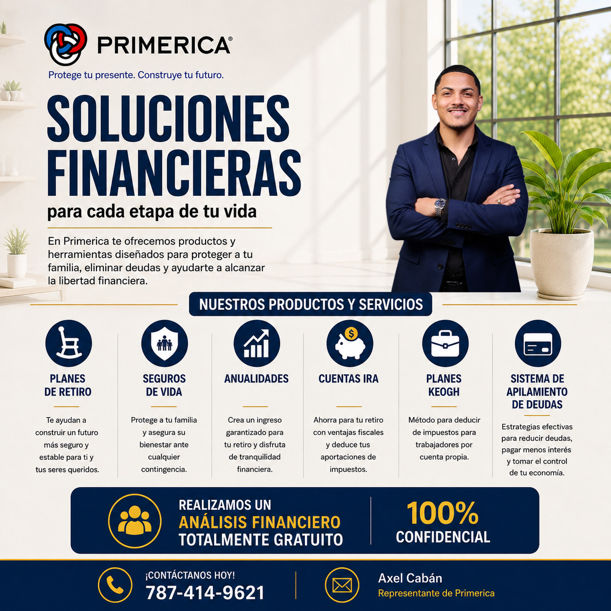 Axel Cabán / Finanzas Facebook ad from Aug 15, 2026