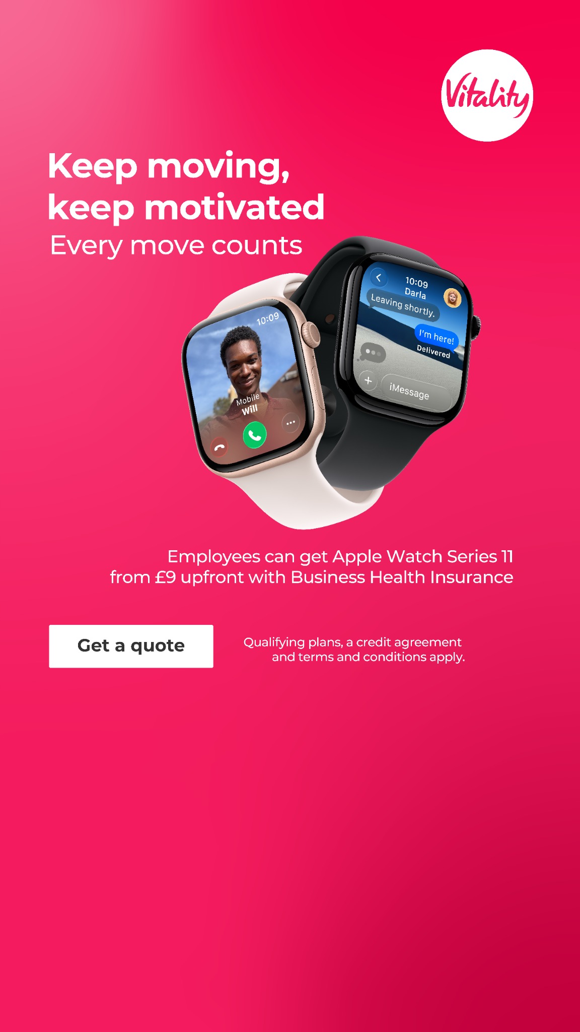 Vitality UK Facebook ad