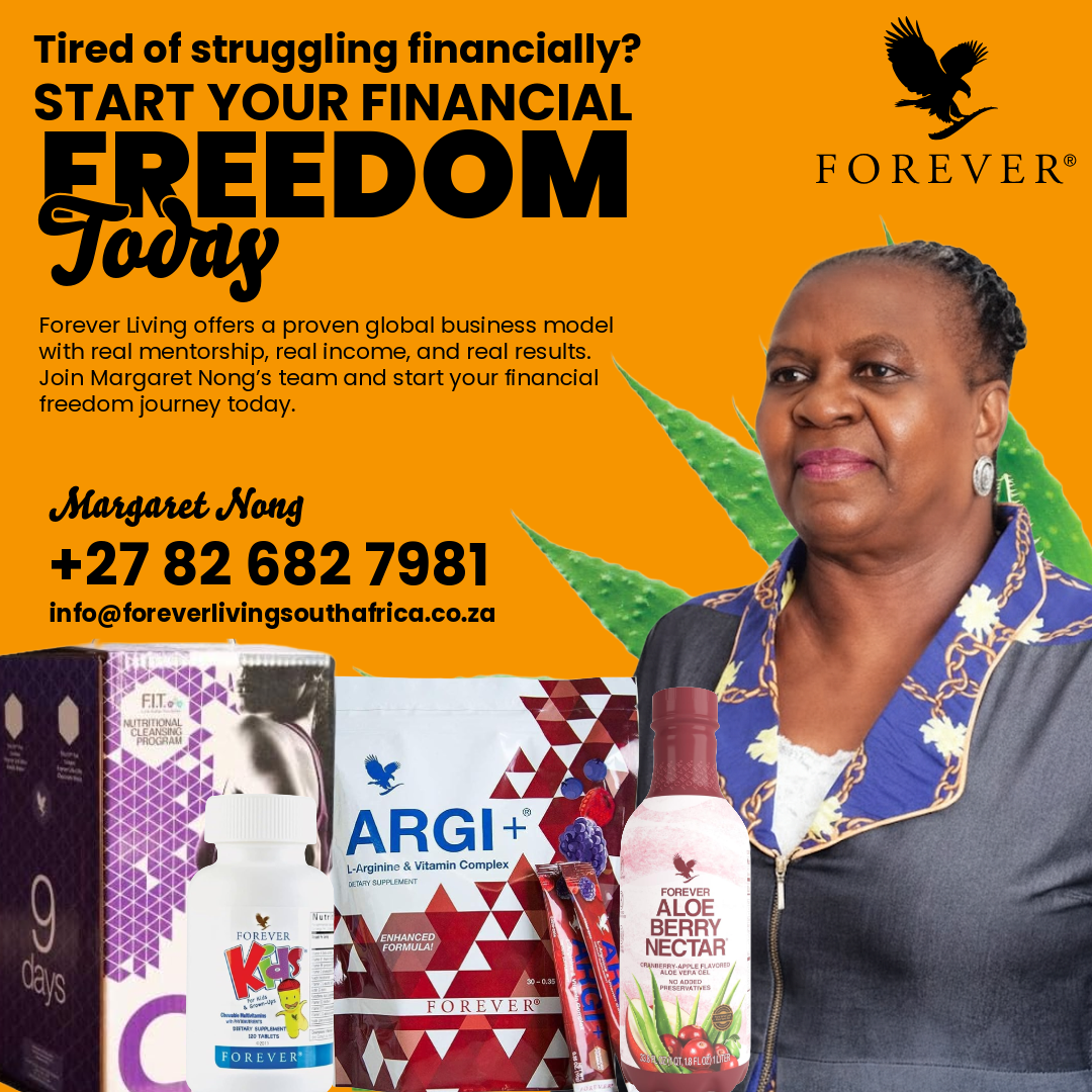 Margaret forever living Facebook ad: Start Your Financial Freedom Today