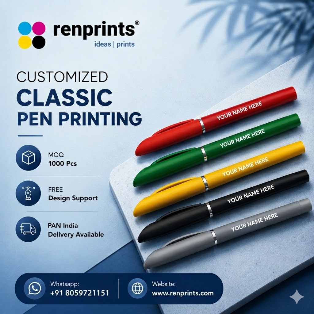 Renprints.com Facebook ad: A Pen That Promotes Your Brand Daily!