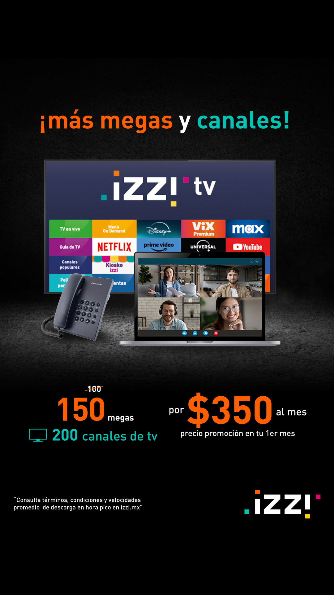 Internet y TV izzi  Facebook ad