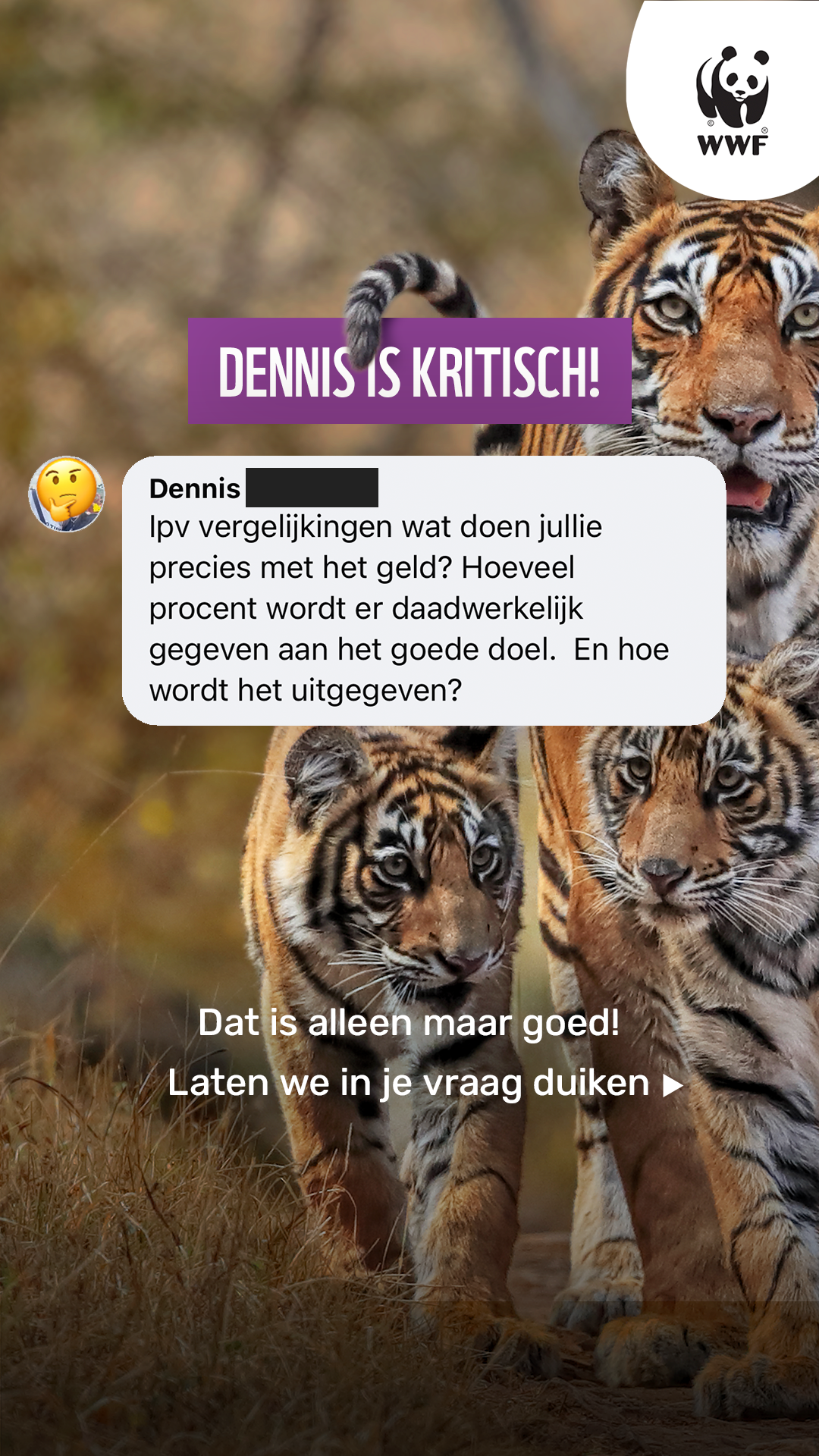 Wereld Natuur Fonds - WWF Facebook ad