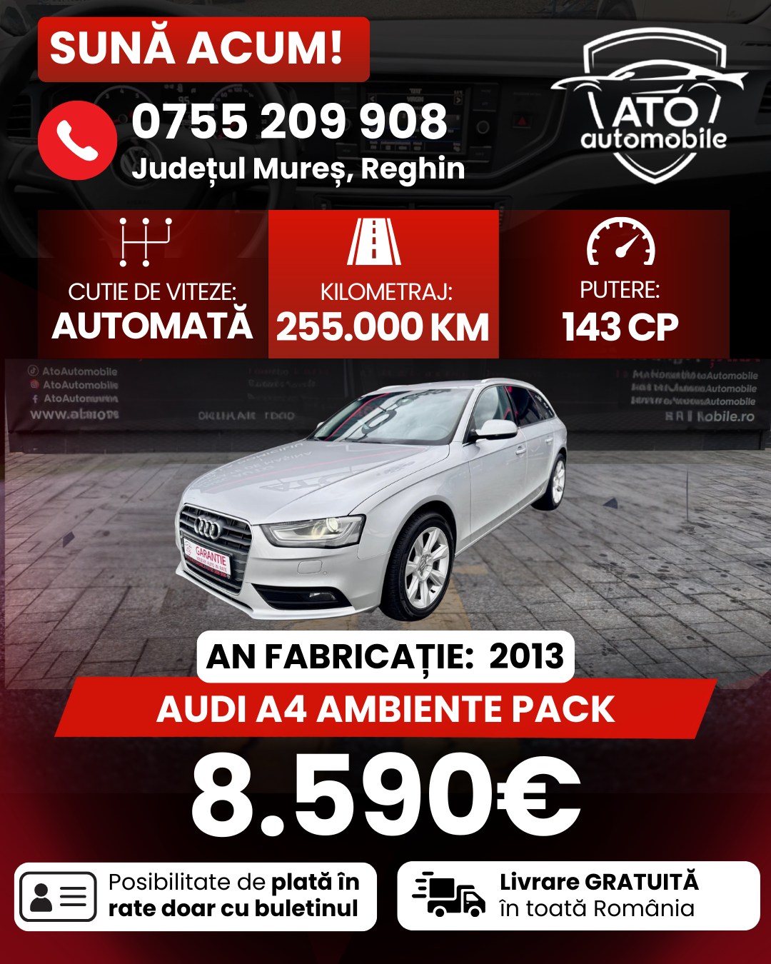 Ato Automobile Facebook ad