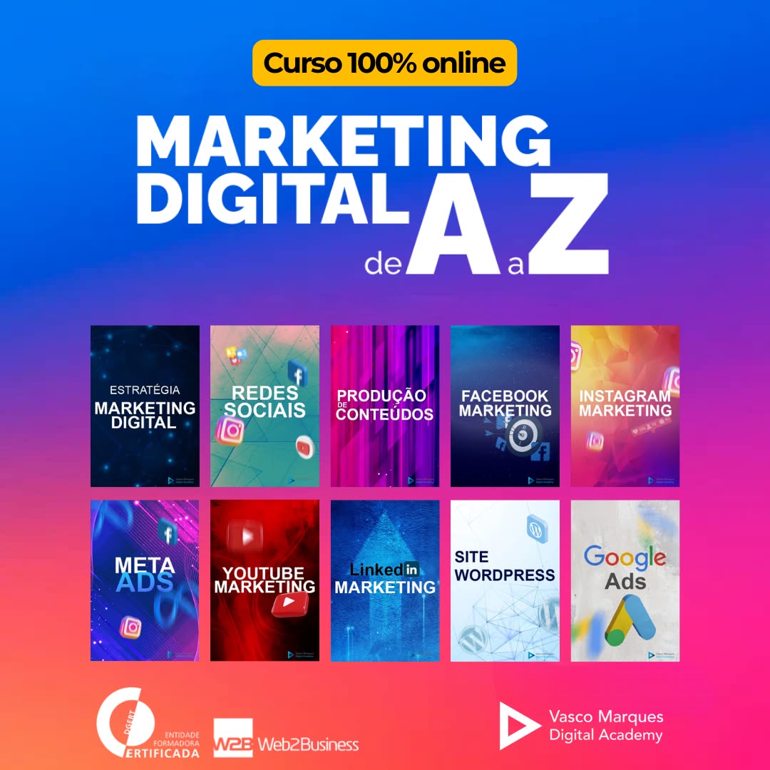 Web2business - Vasco Marques Digital Academy Facebook ad