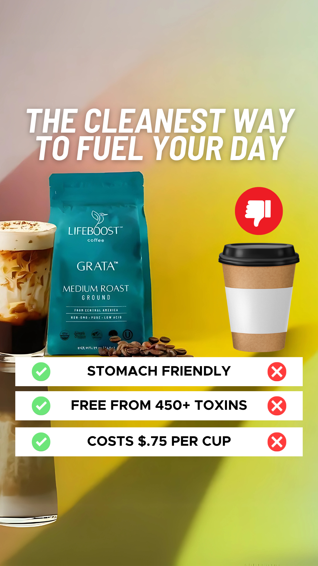 Lifeboost Coffee Facebook ad