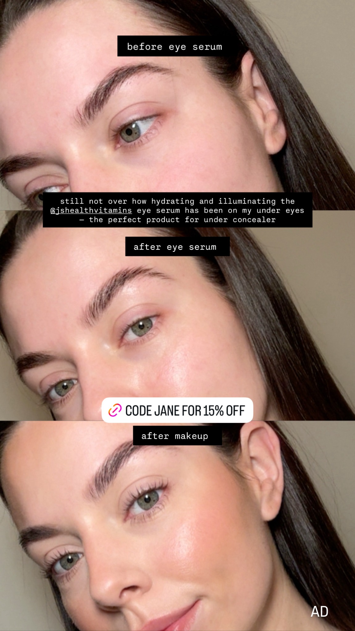 Jane McDermott Pro MUA Facebook ad