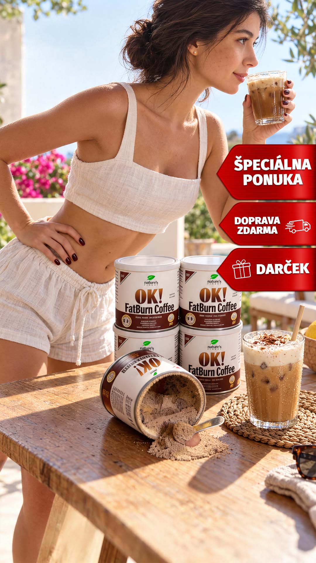 Nature’s Finest Europe Facebook ad: Pomáha urýchliť spaľovanie tukov