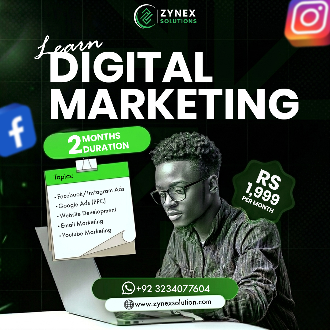 Zynex Solutions Facebook ad: Secure Your Future in Tech - Rs. 1,999/- Only!