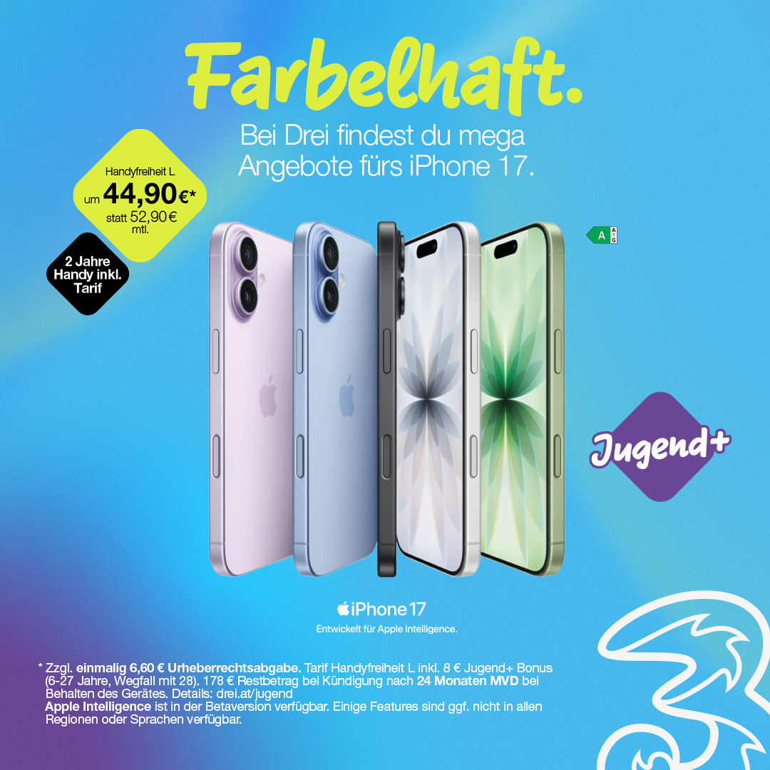 Drei Österreich Facebook ad from Jun 17, 2026