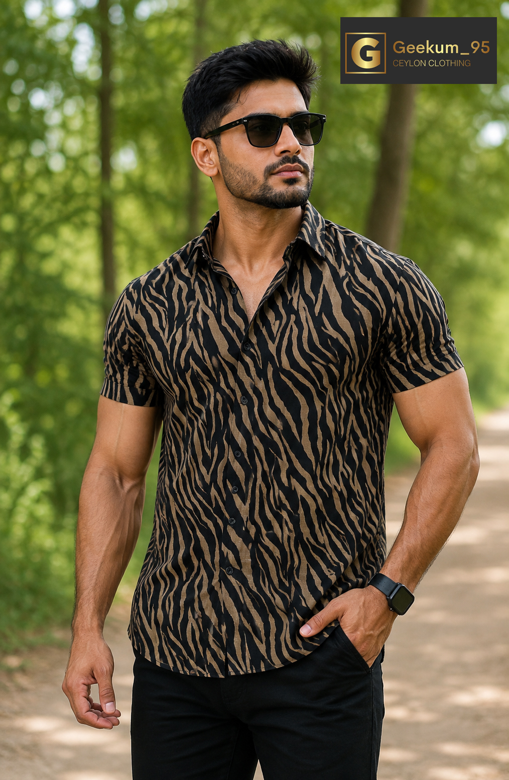 Geekum clothing Facebook ad: Premium Cotton Shirt, Comfort Meets Style