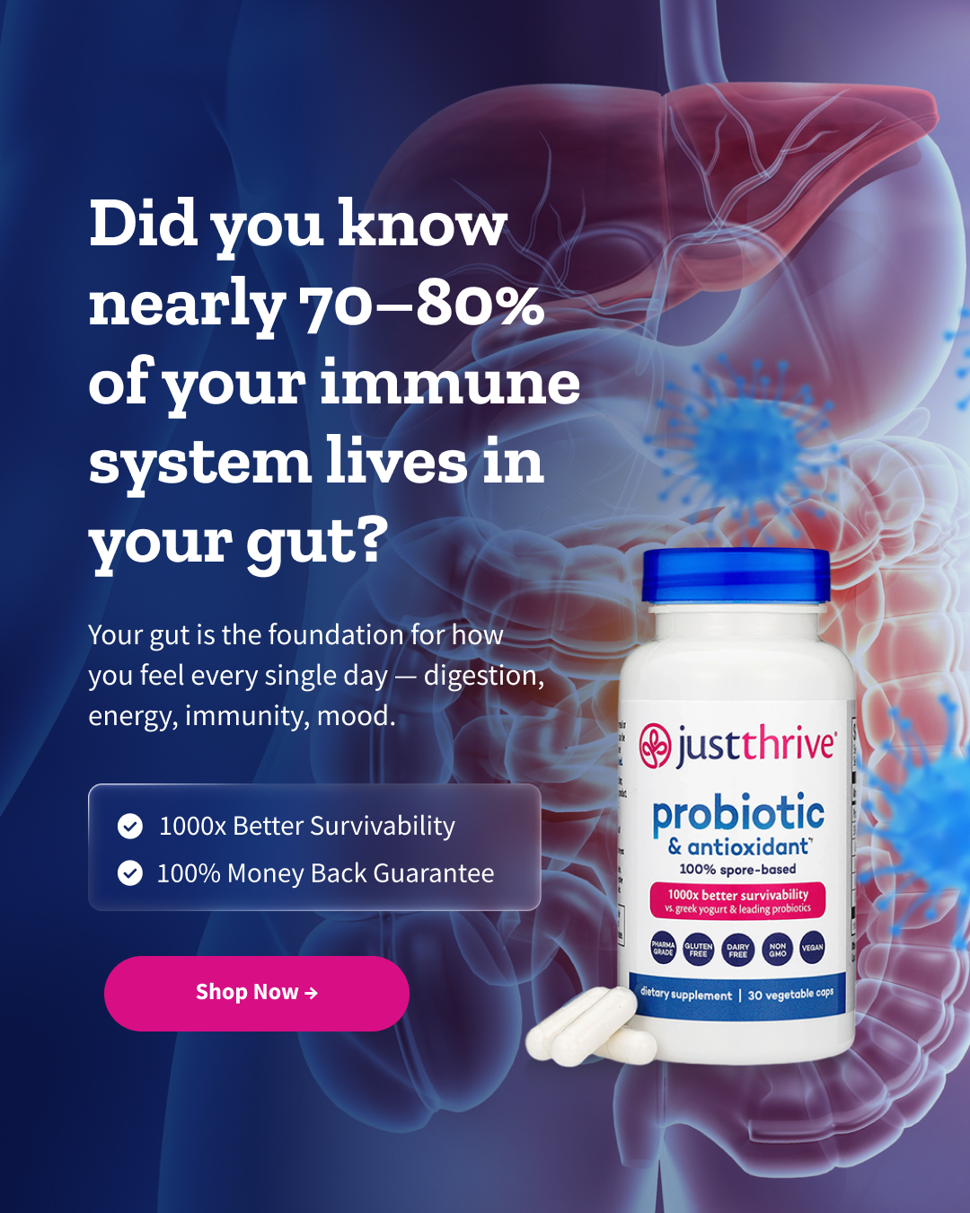 Just Thrive Facebook ad