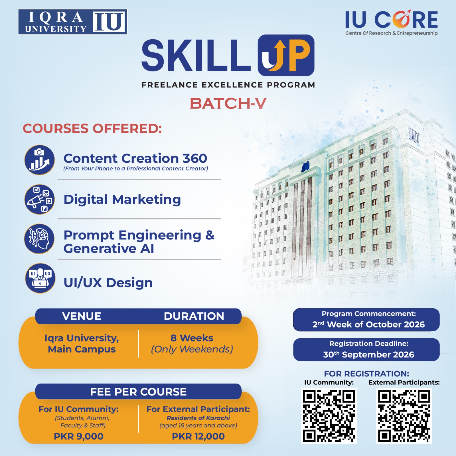 Iqra University - IU Facebook ad: Ready to turn your skills into opportunities?