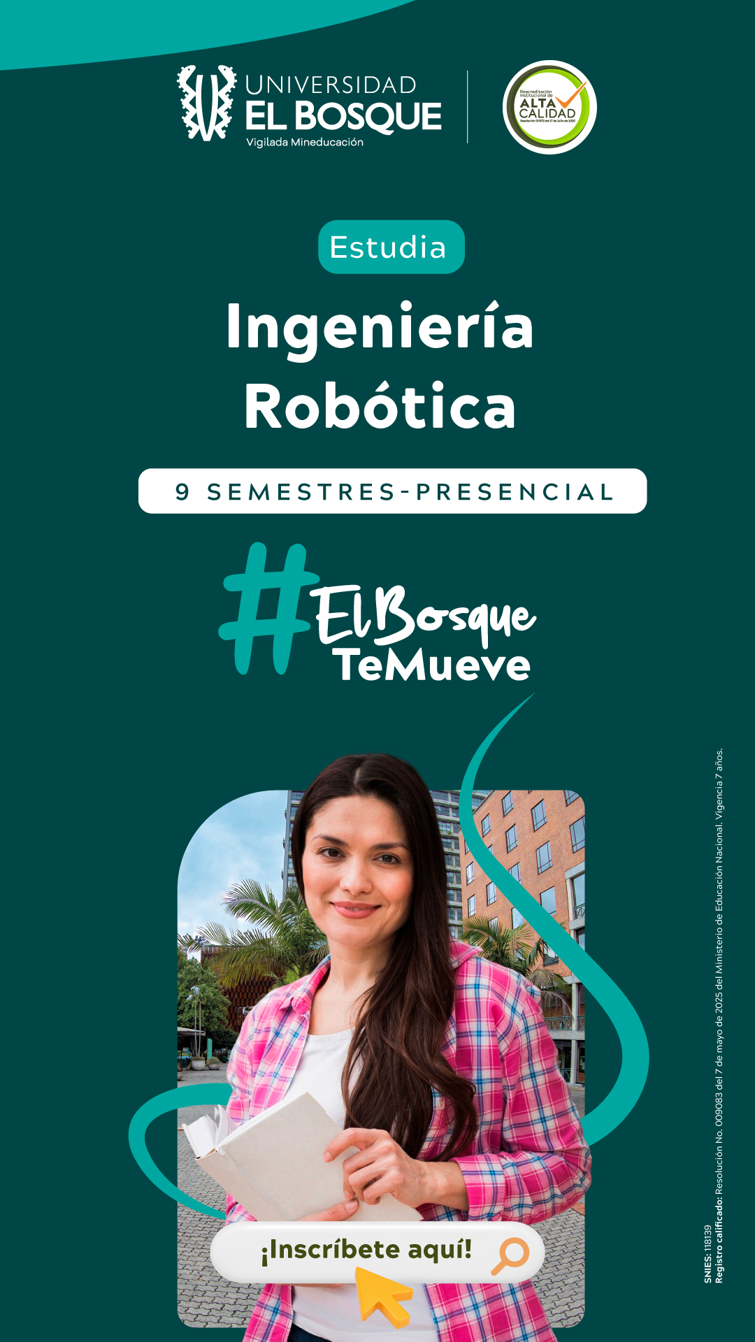 Admisiones Universidad El Bosque Facebook ad: ¡Inscríbete hoy!