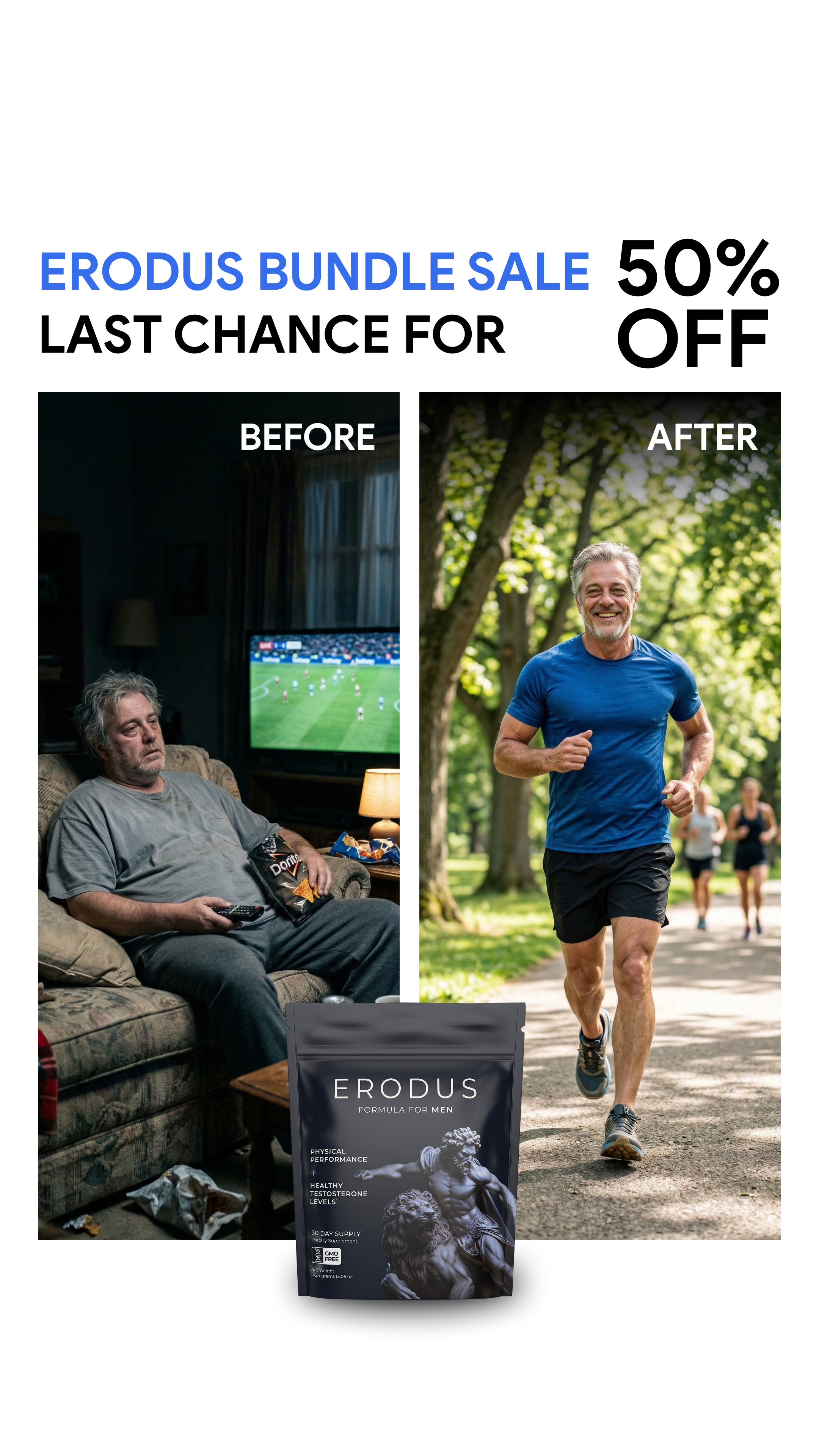 Erodus Formula For Men Facebook ad