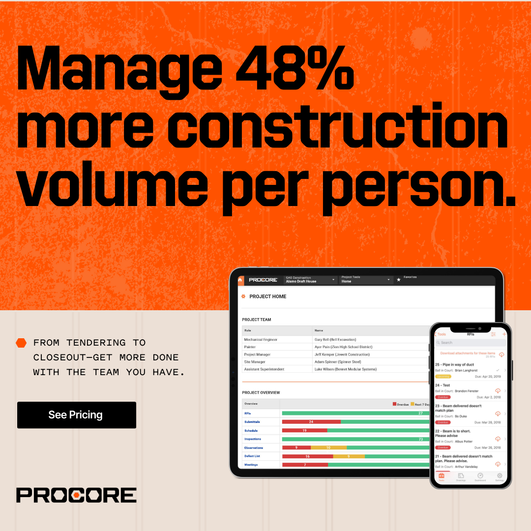 Procore Technologies Facebook ad
