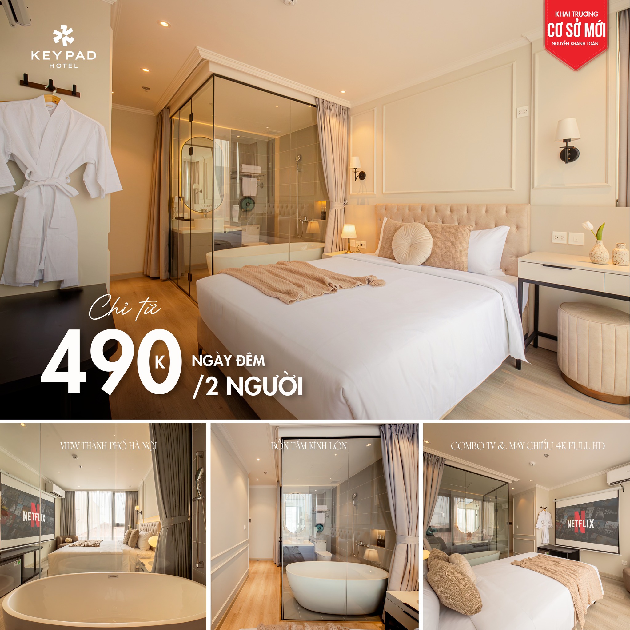 Keypad Hotel Facebook ad
