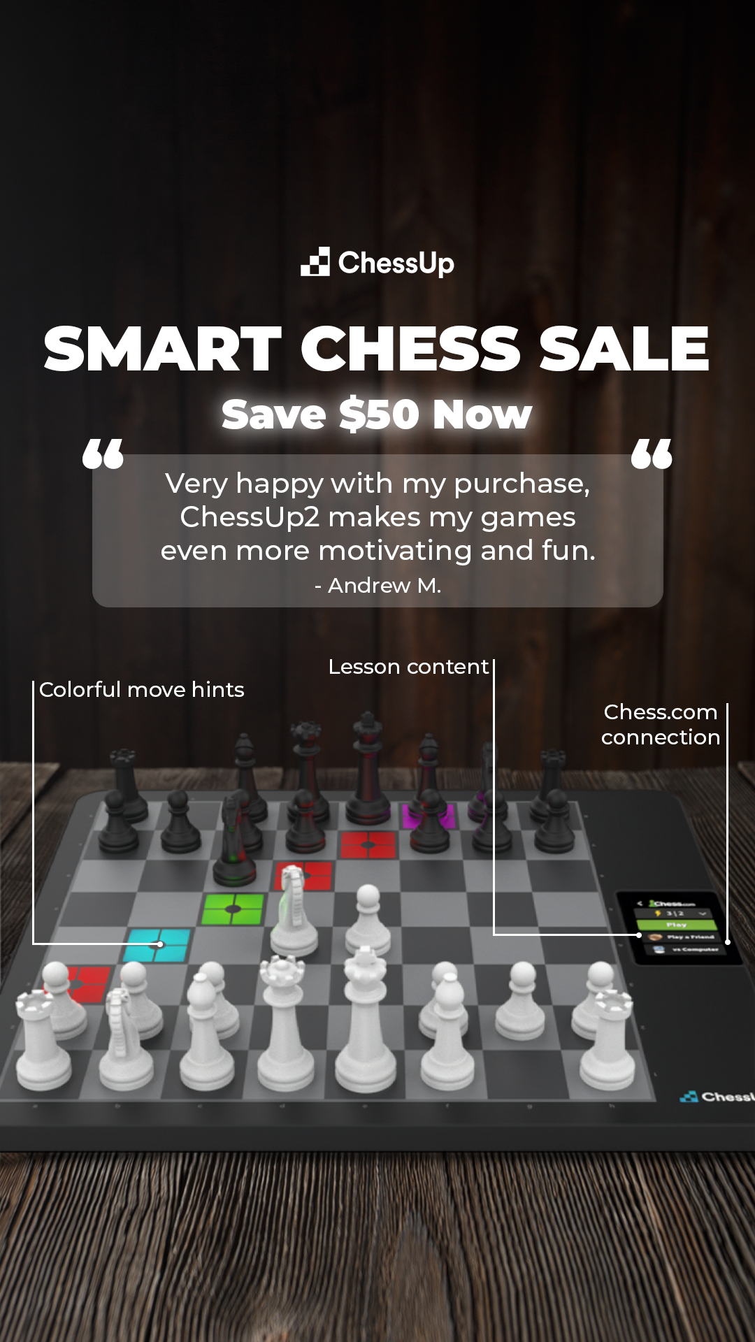 ChessUp Facebook ad