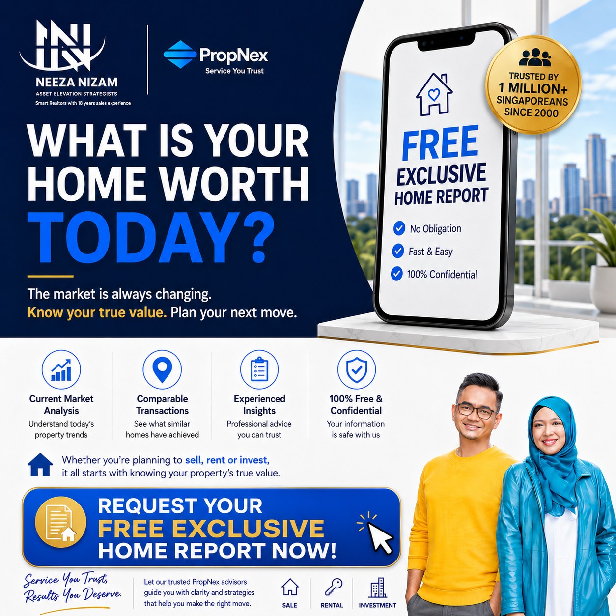 NeezaNizam - SGRealEstate Strategist Facebook ad: Wondering what your property is worth in today’s…