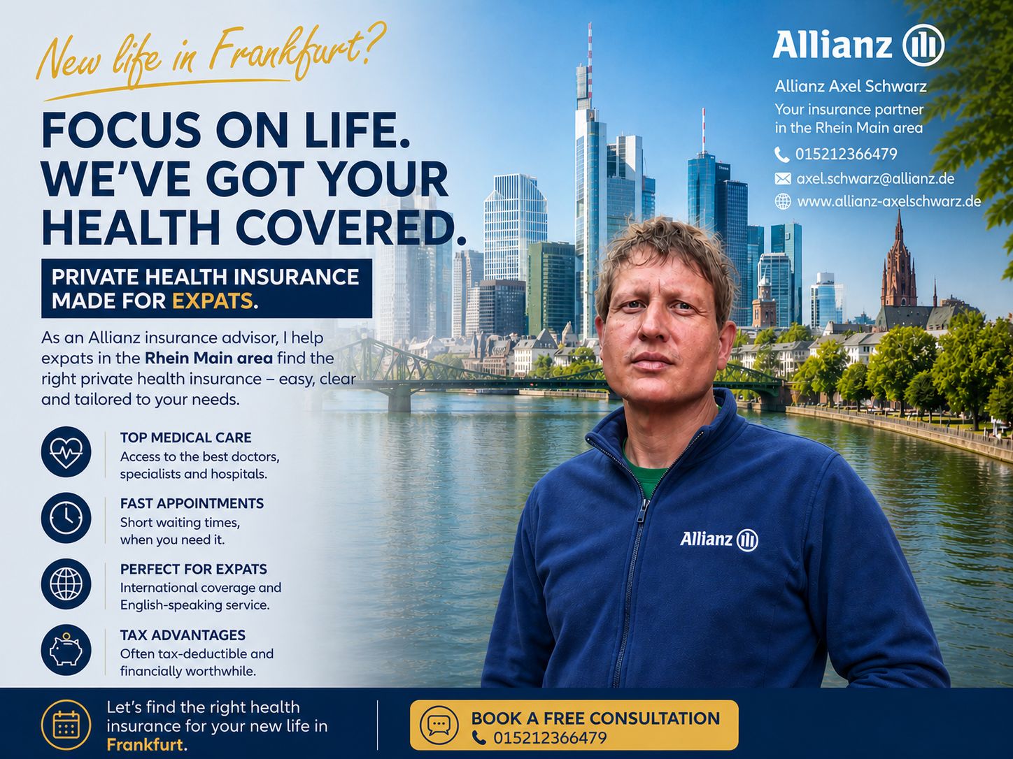 Allianz Agentur Axel Schwarz Facebook ad from May 18, 2026