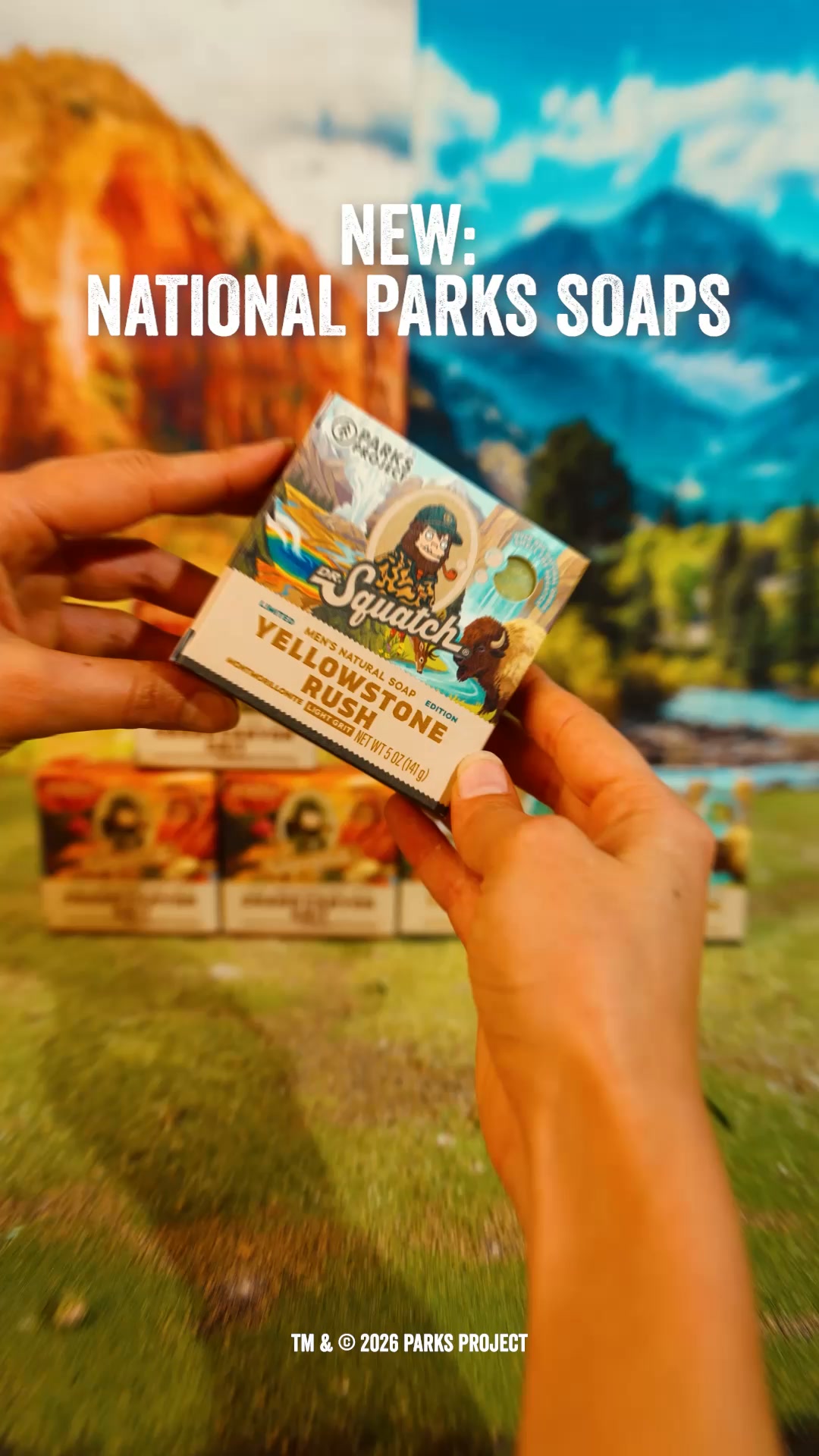 Dr. Squatch Facebook ad: NEW: NATIONAL PARK SOAP
