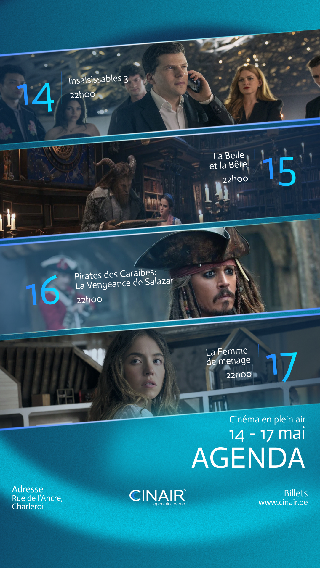 Cinair Belgium Facebook ad