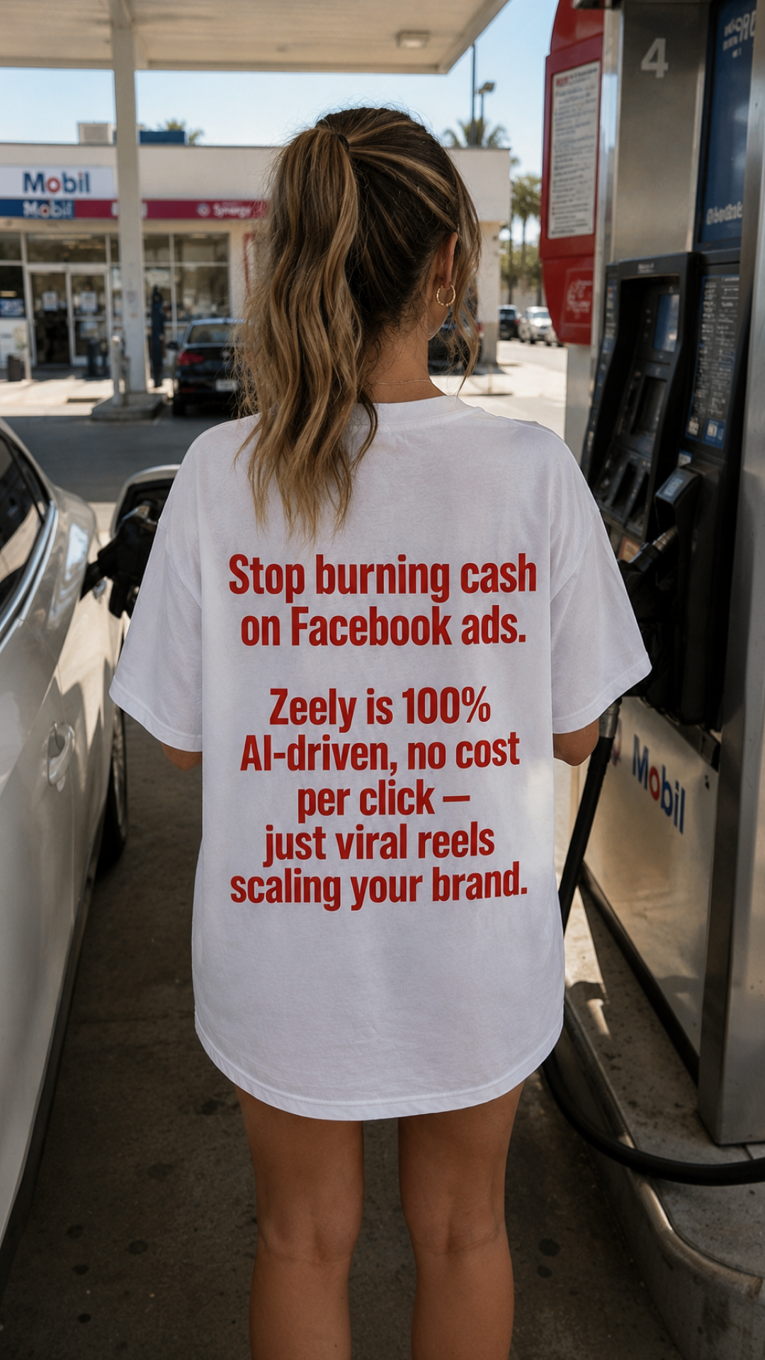 Ashley Carter Facebook ad: Reach your goal in 3 months with AI!