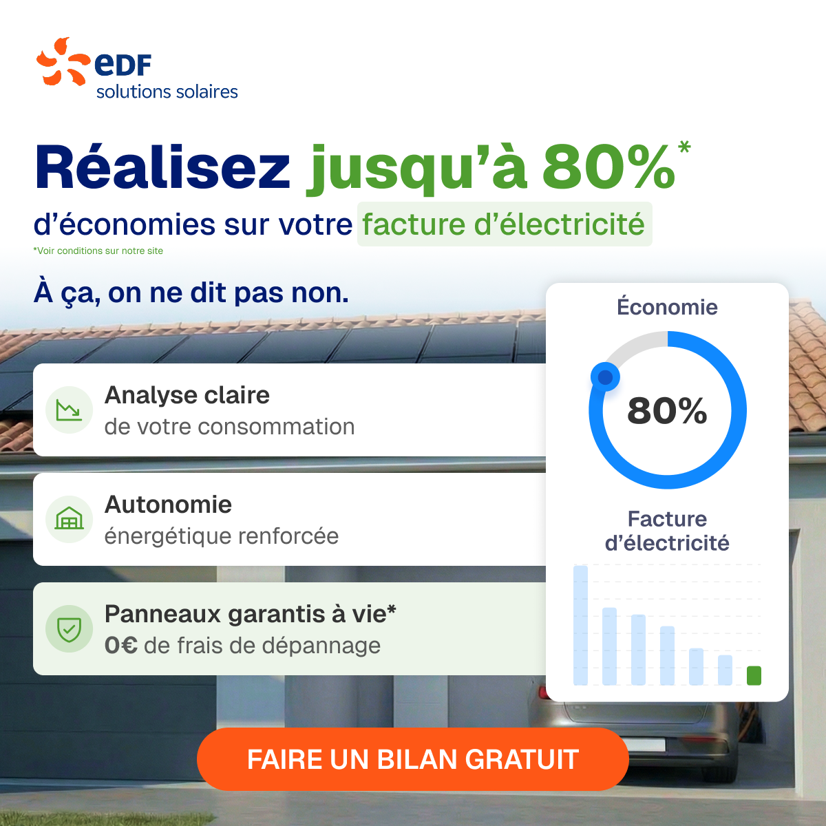 Mes offres EDF solutions solaires Facebook ad