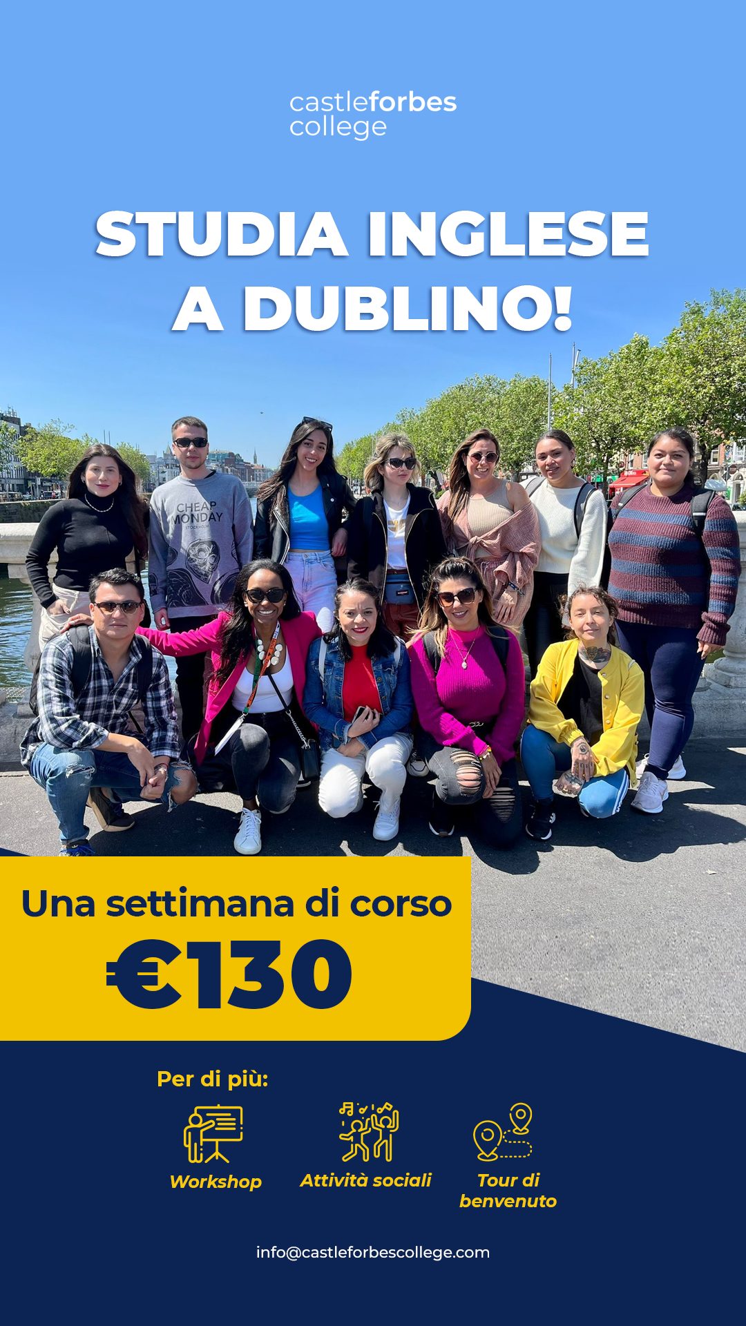 Castleforbes College - English Language School Facebook ad