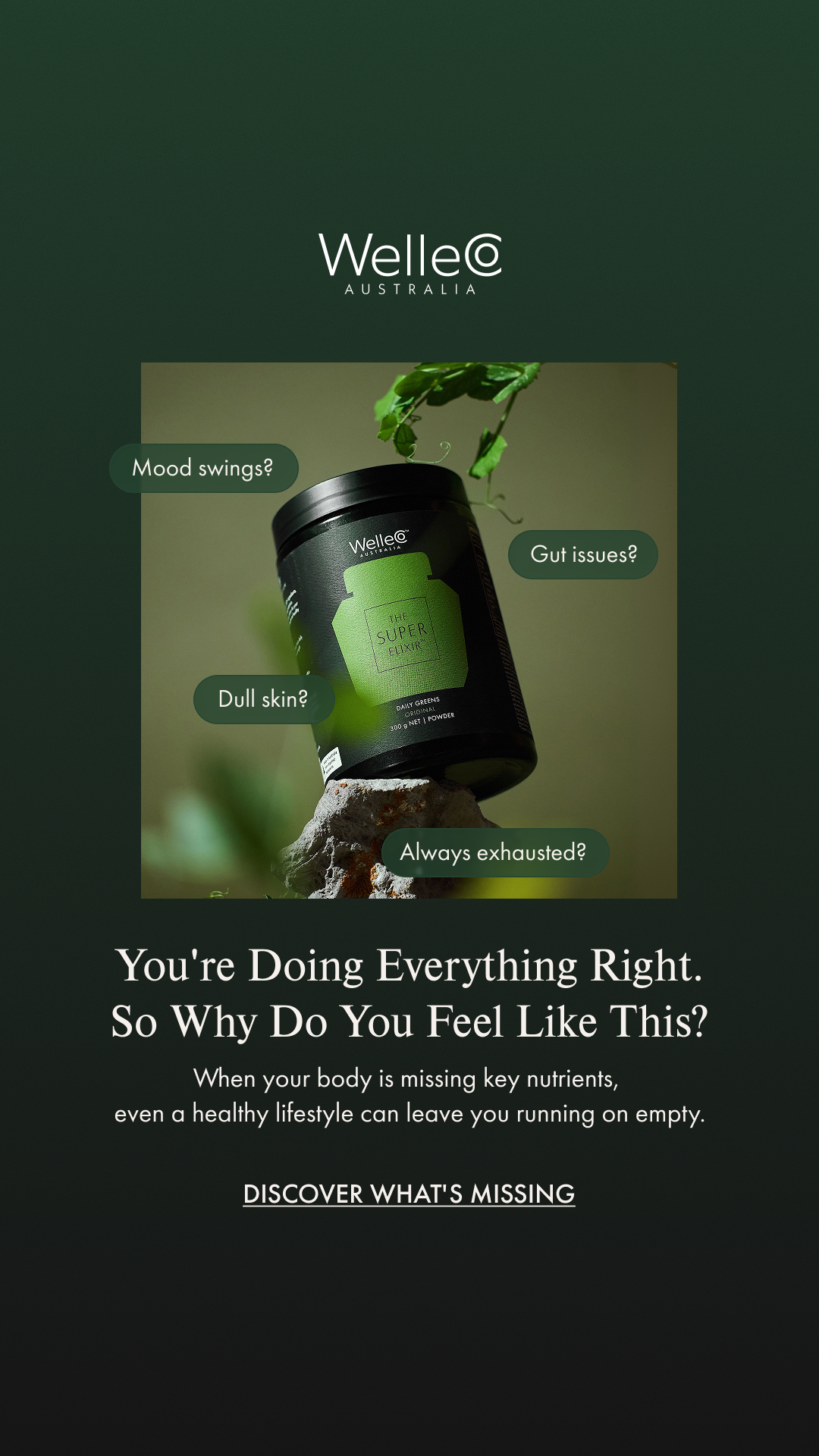 WelleCo Facebook ad