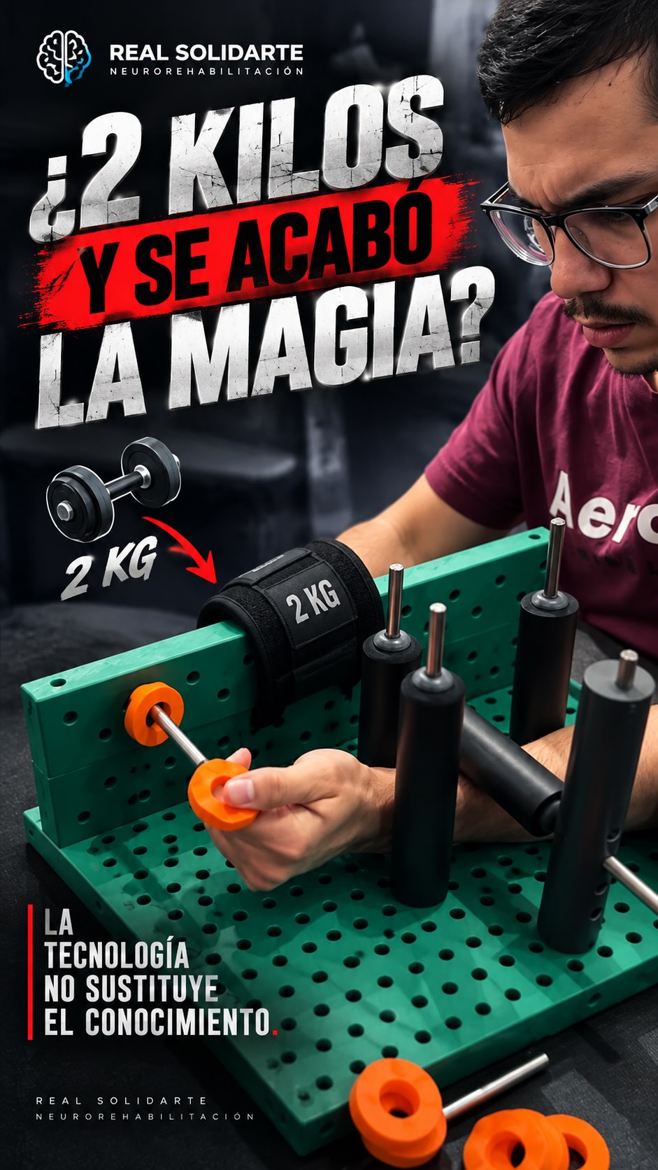 Real Solidarte Neurorehabilitación Facebook ad: El aparato parecía increíble… hasta que aparecieron 2…