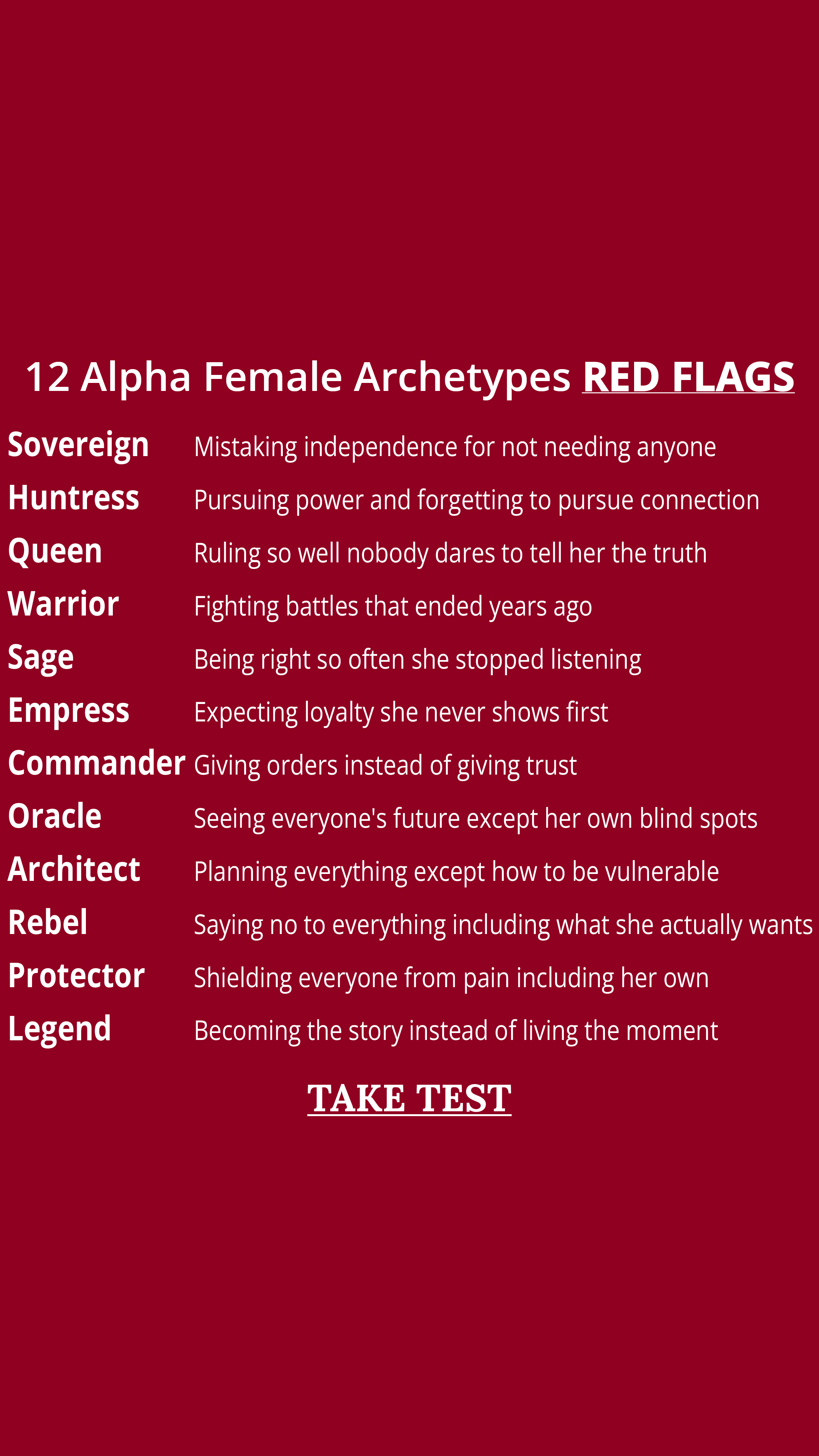 Personality Type Facebook ad