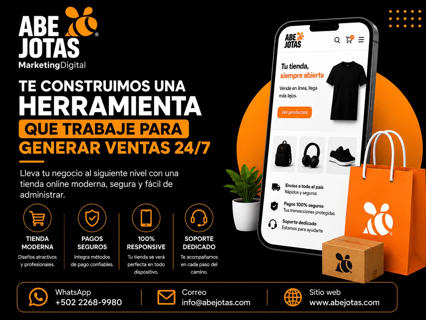 Abejotas Web & Redes Sociales Facebook ad: ¿Su negocio sigue dependiendo únicamente de…