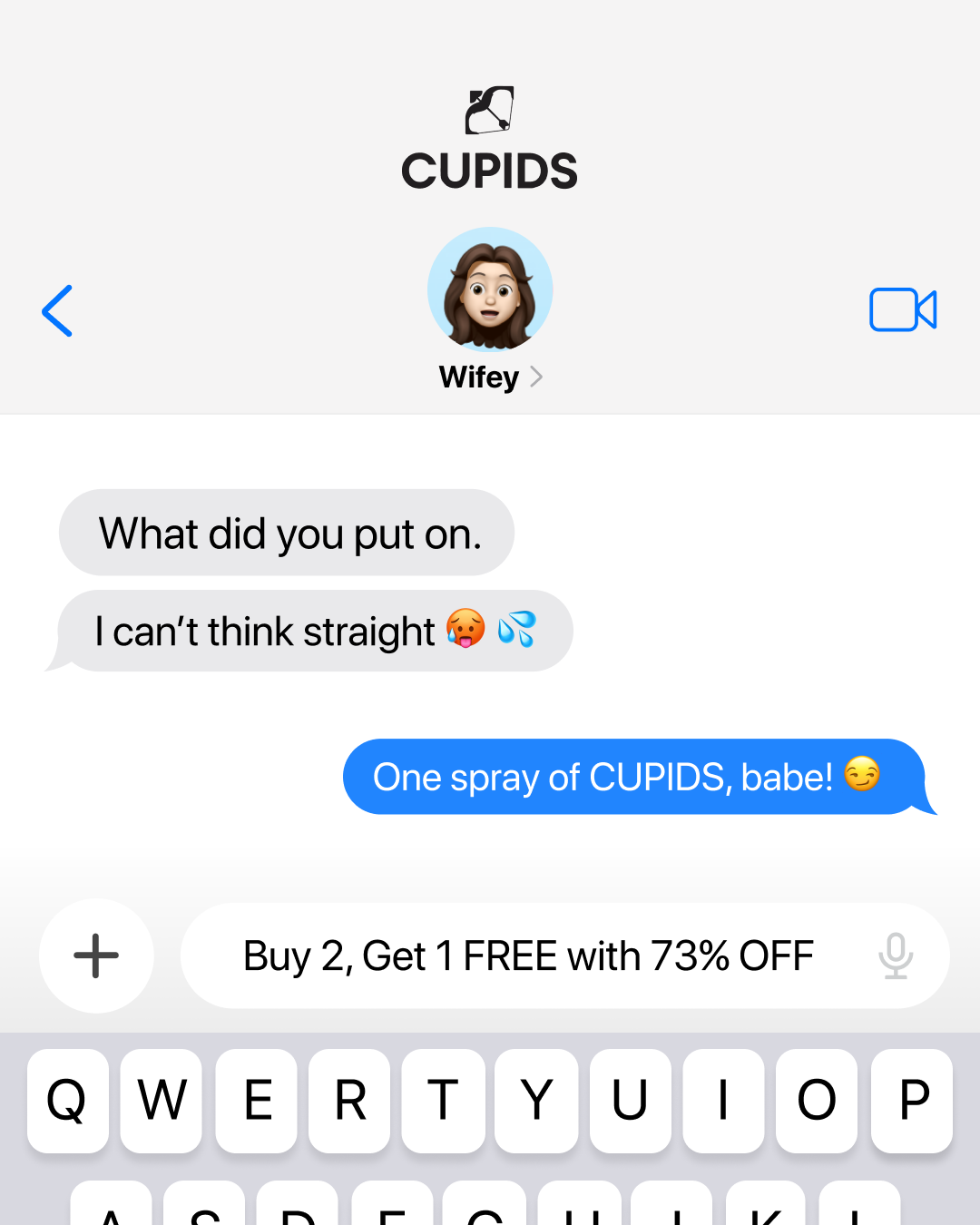 Try Cupids Facebook ad