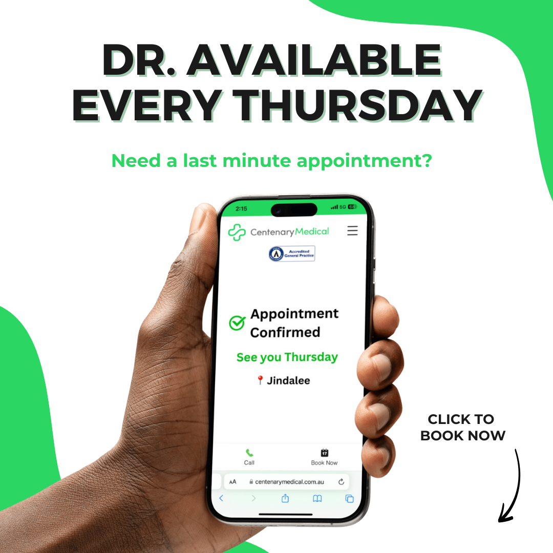 Centenary Medical Centre Jindalee Facebook ad: Need an appointment?
