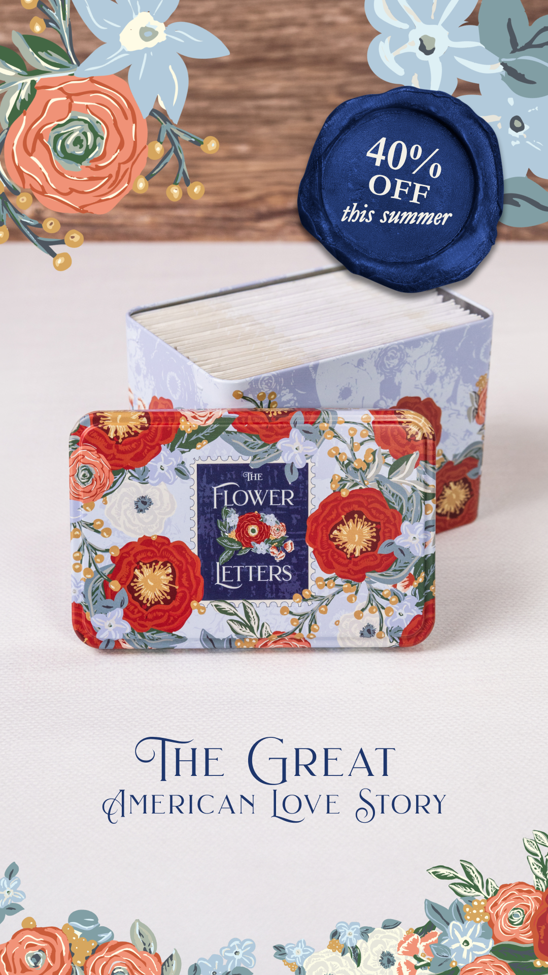 The Flower Letters Facebook ad