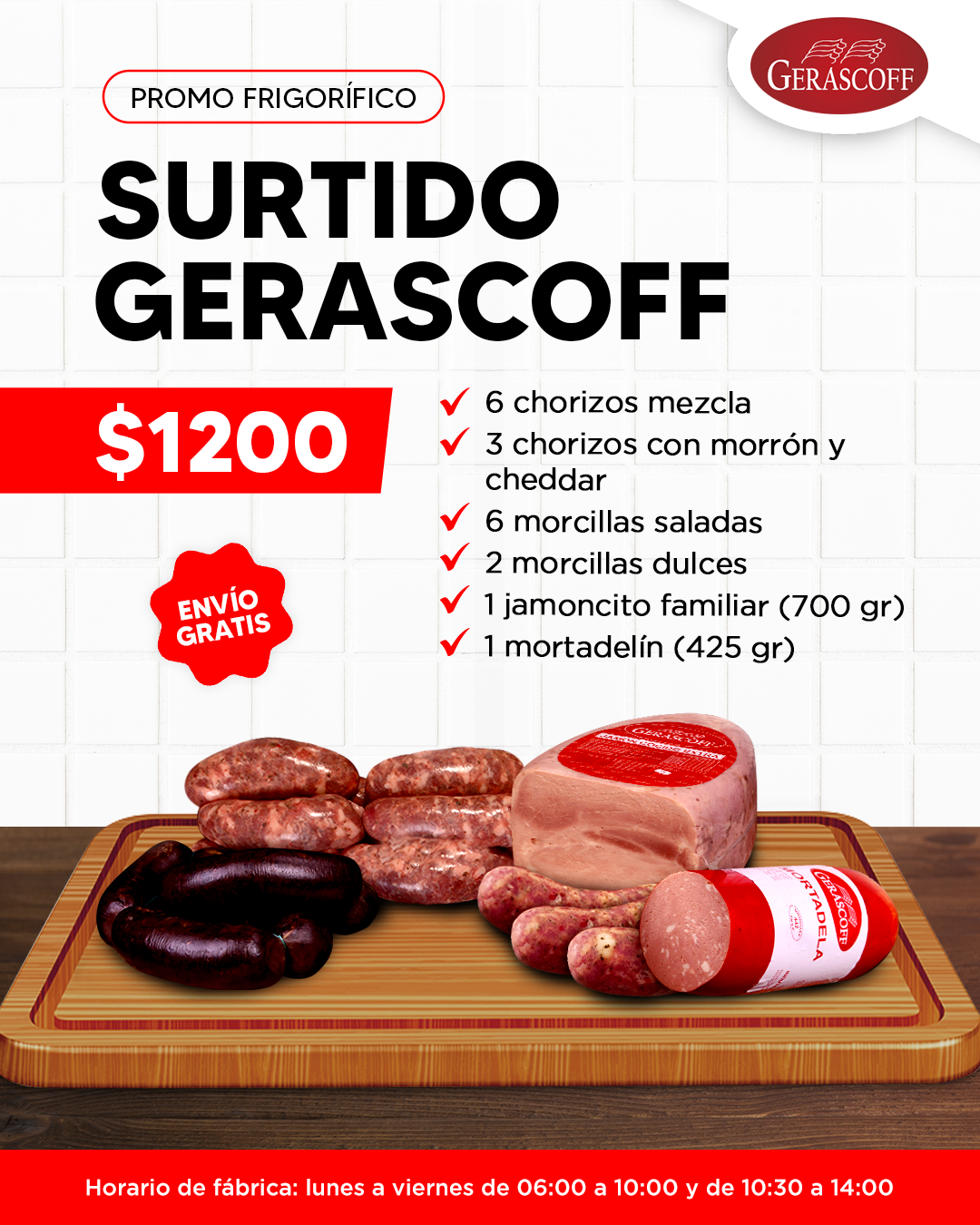 Frigorífico Gerascoff Facebook ad: PEDÍ LA PROMO ACÁ