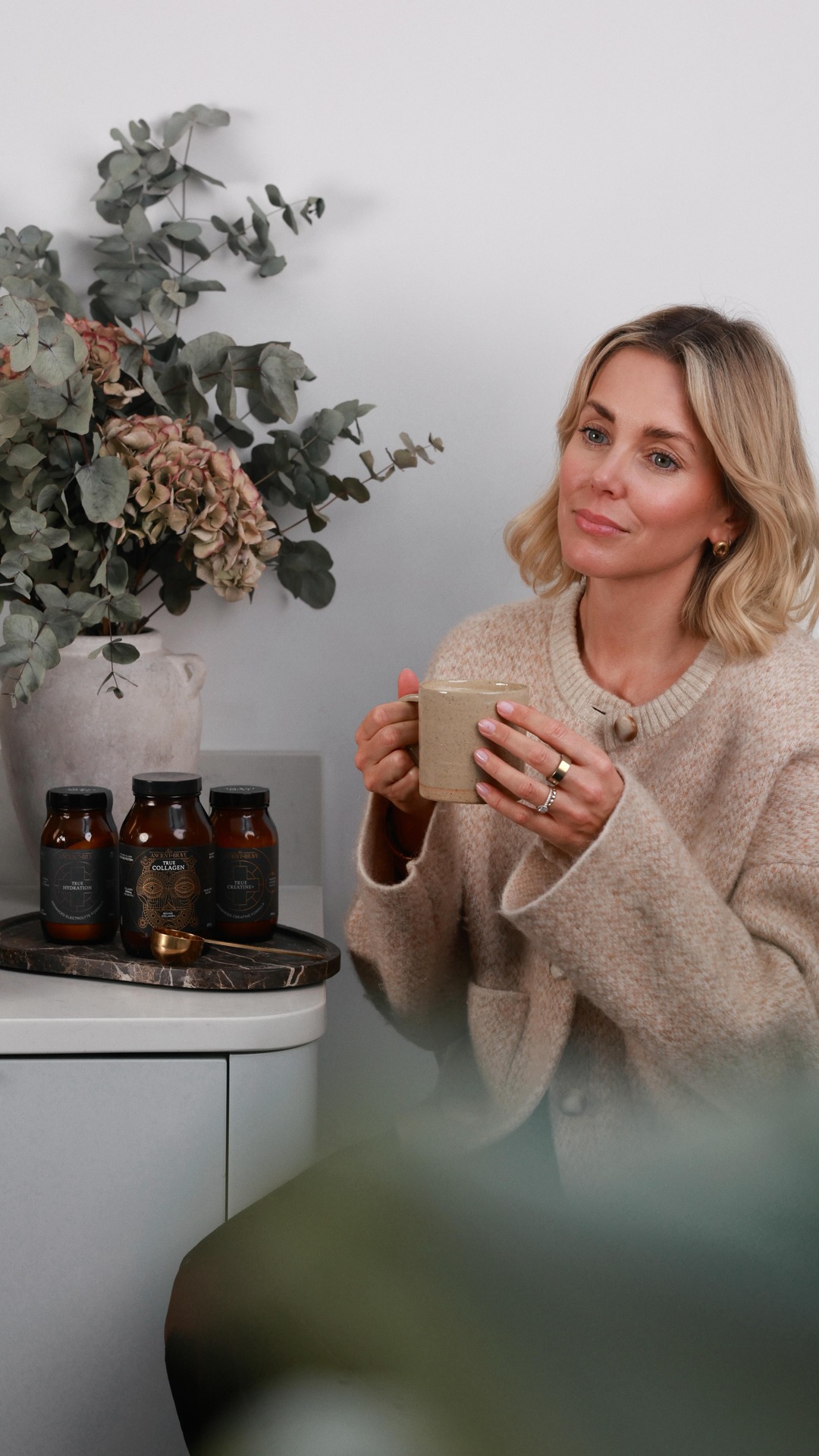Ancient + Brave Facebook ad: How I drink my skincare ad.